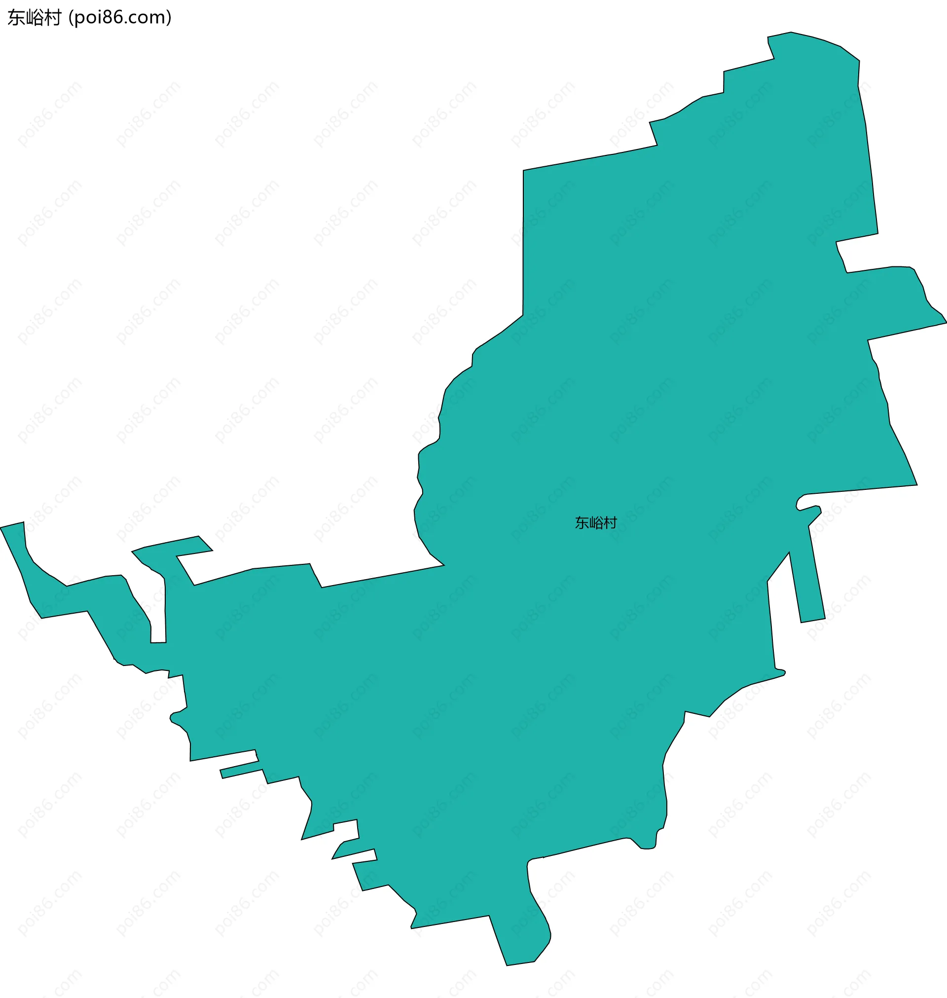 东峪村边界地图