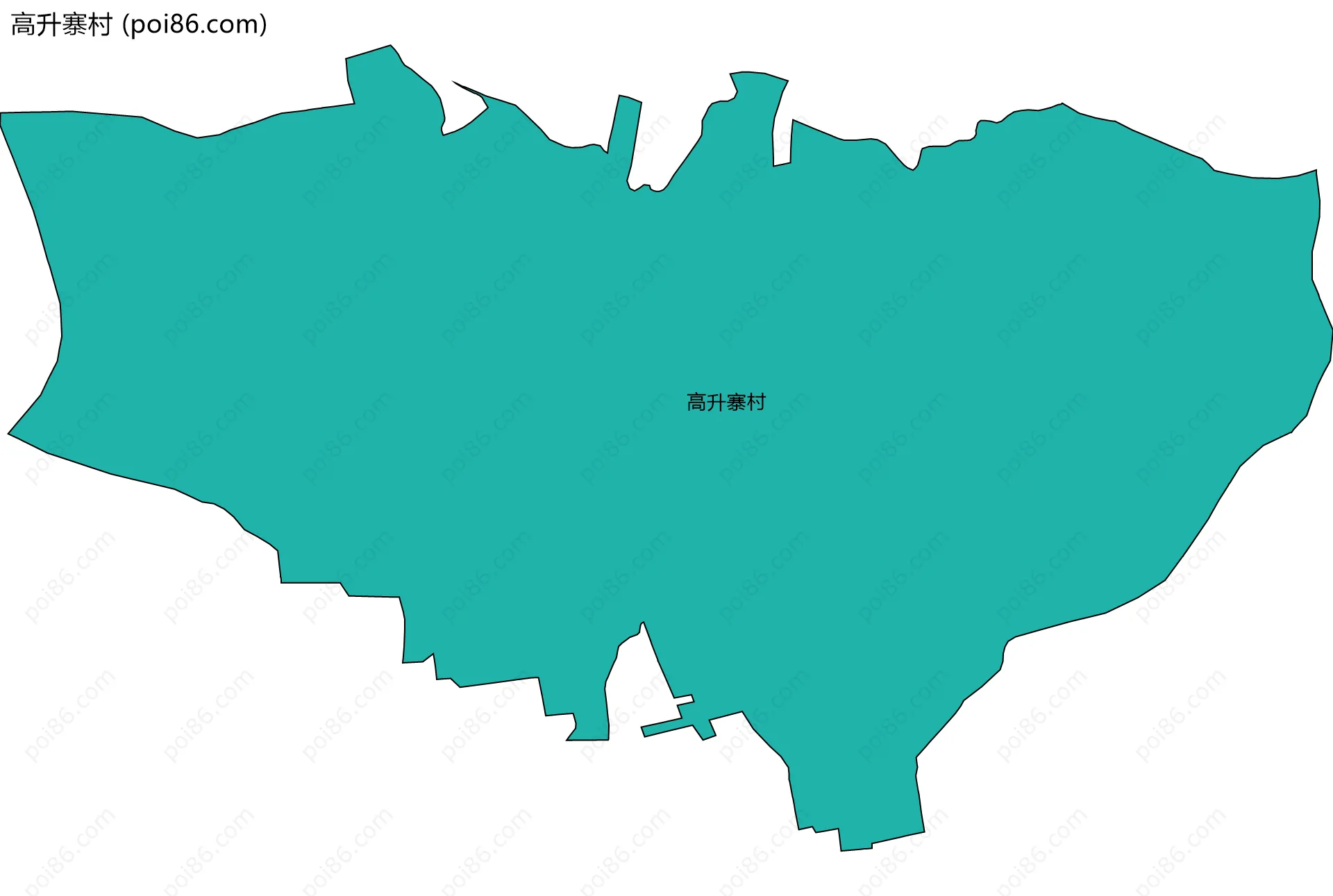 高升寨村边界地图