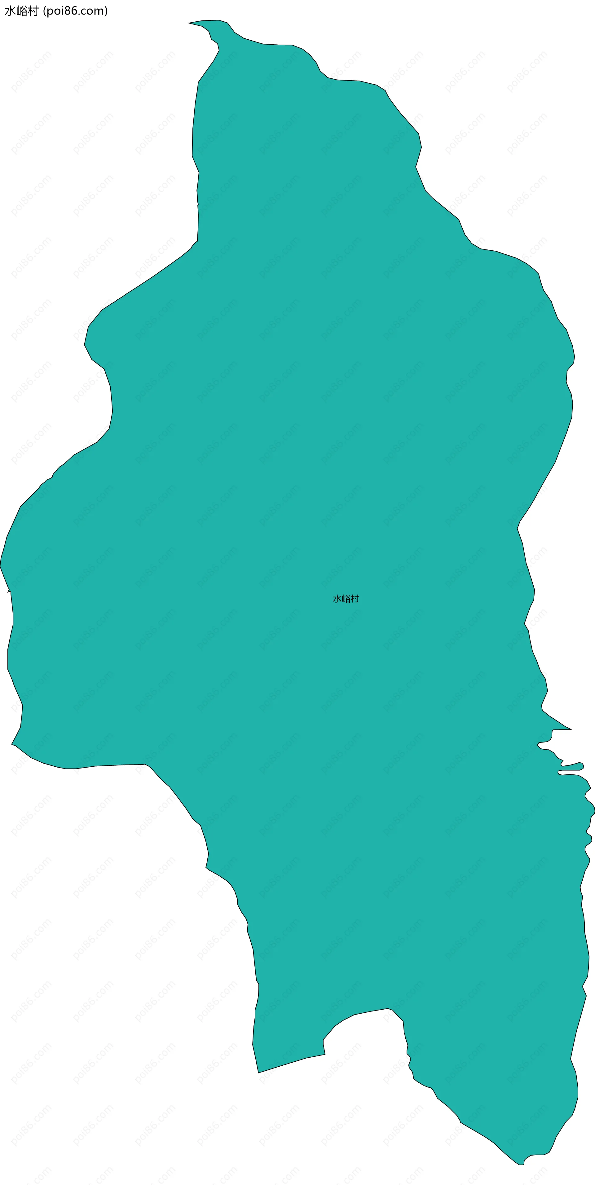 水峪村边界地图