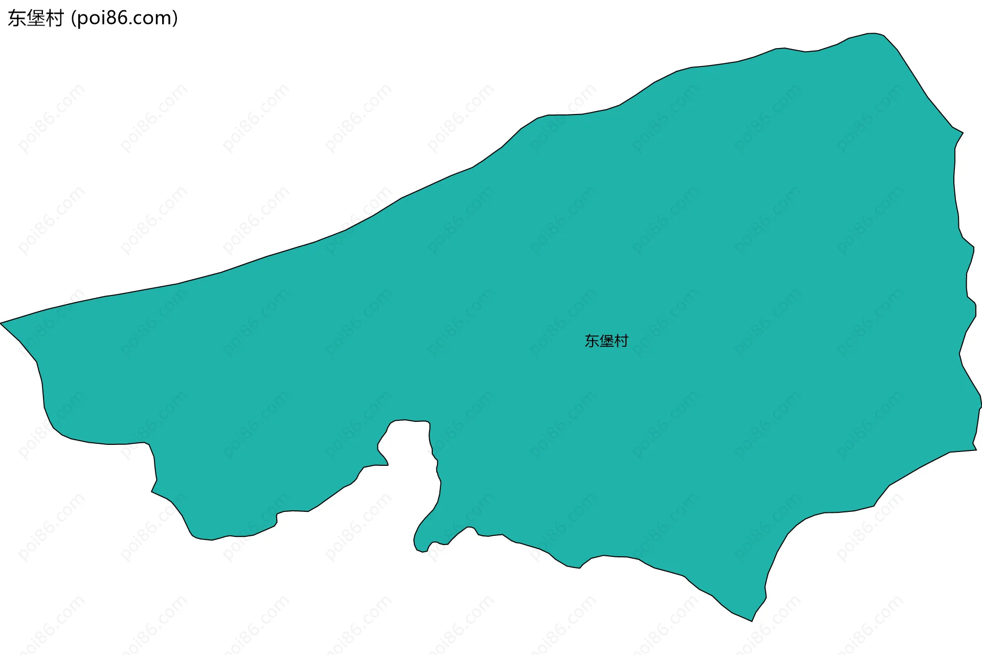 东堡村边界地图