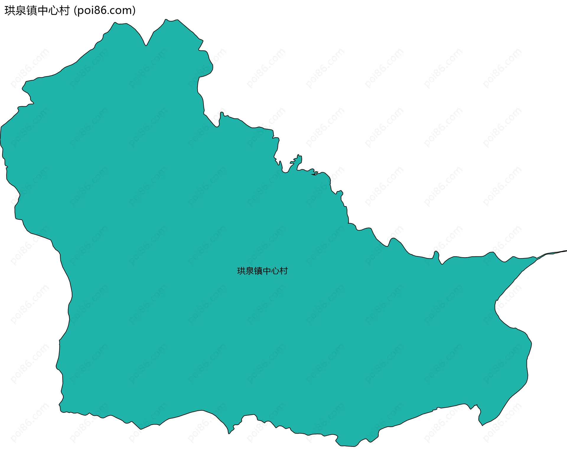 珙泉镇中心村边界地图
