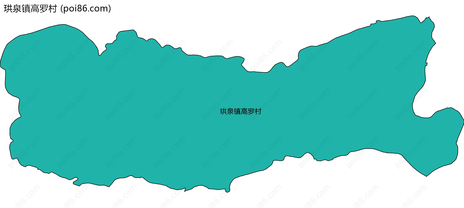 珙泉镇高罗村边界地图