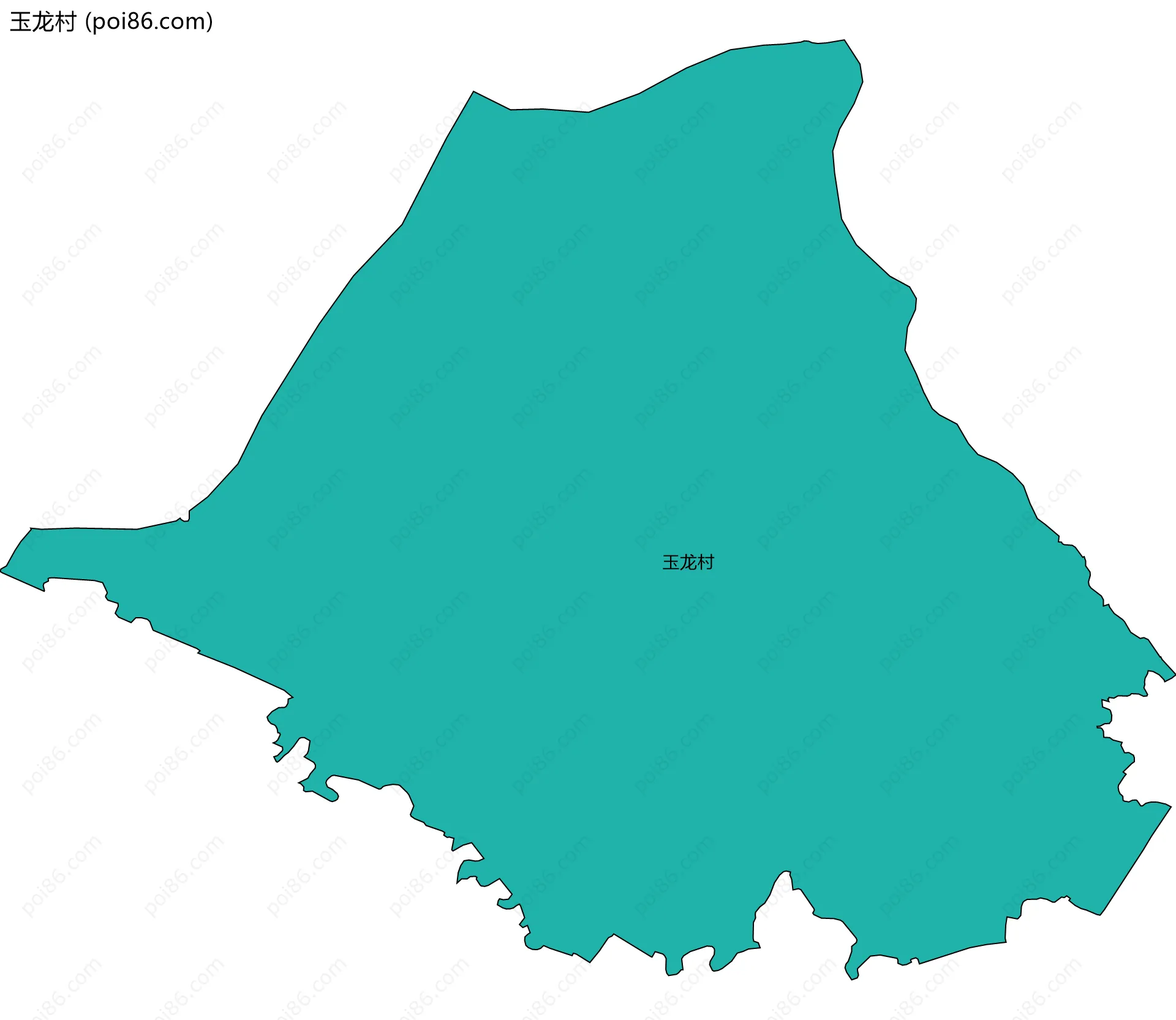 玉龙村边界地图