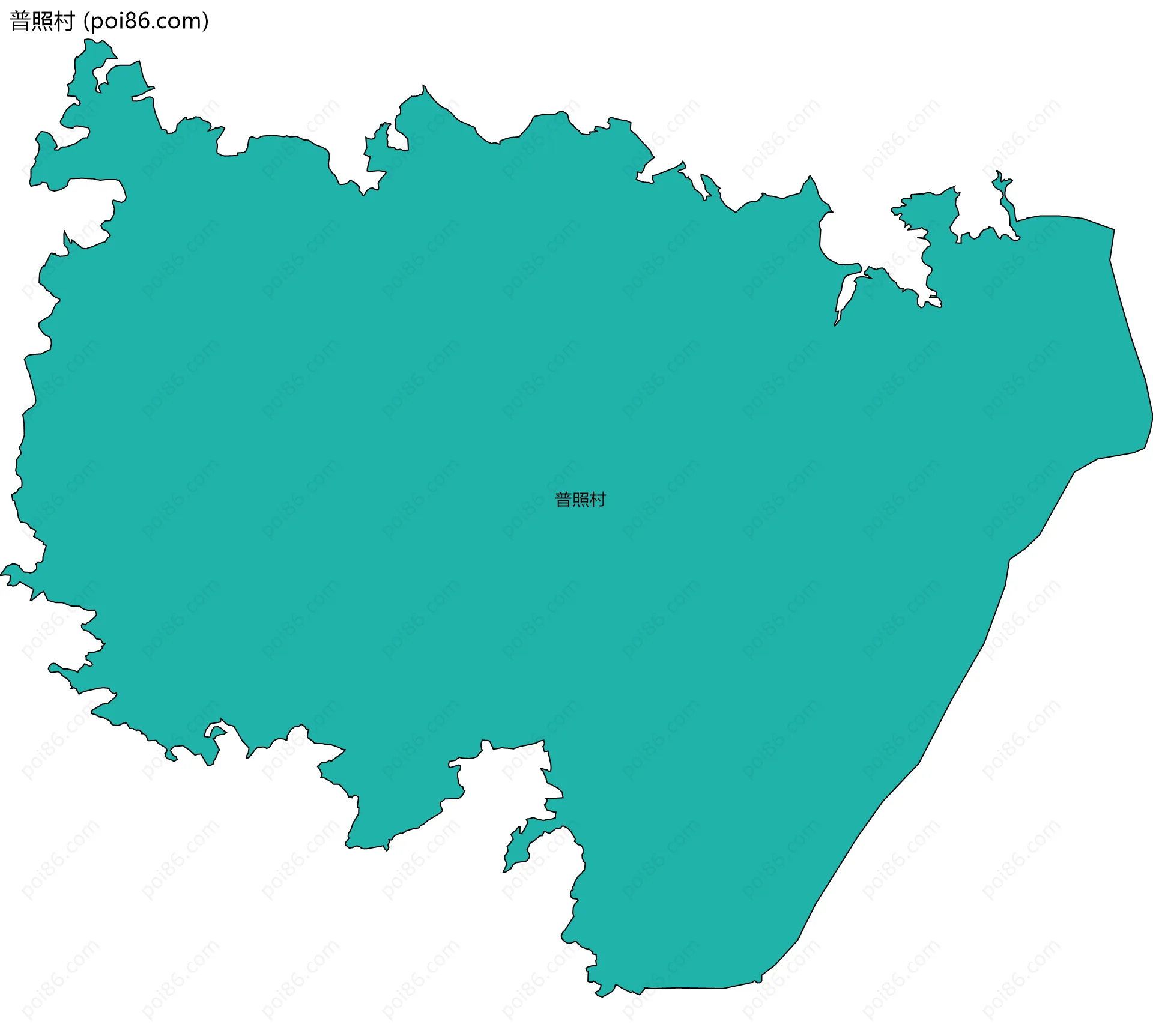 普照村边界地图