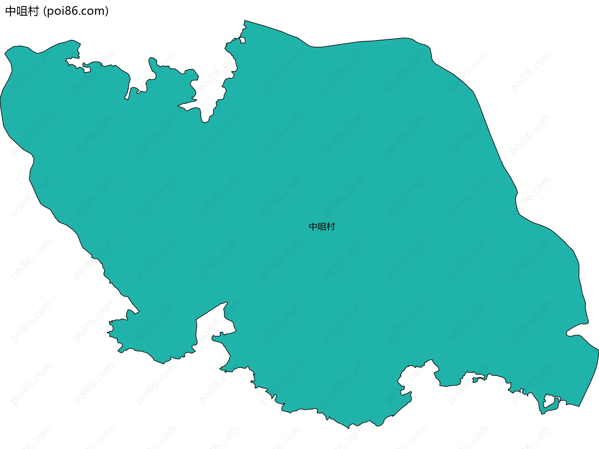 中咀村边界地图