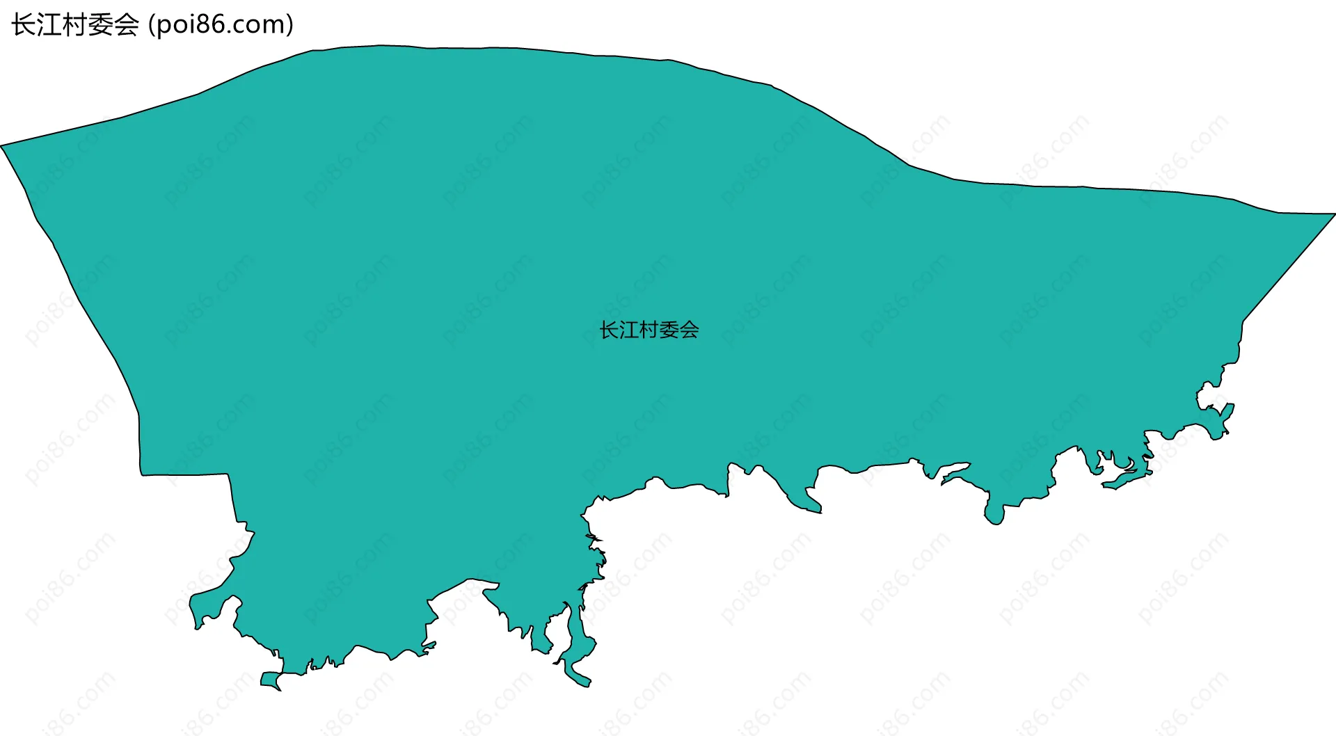 长江村委会边界地图