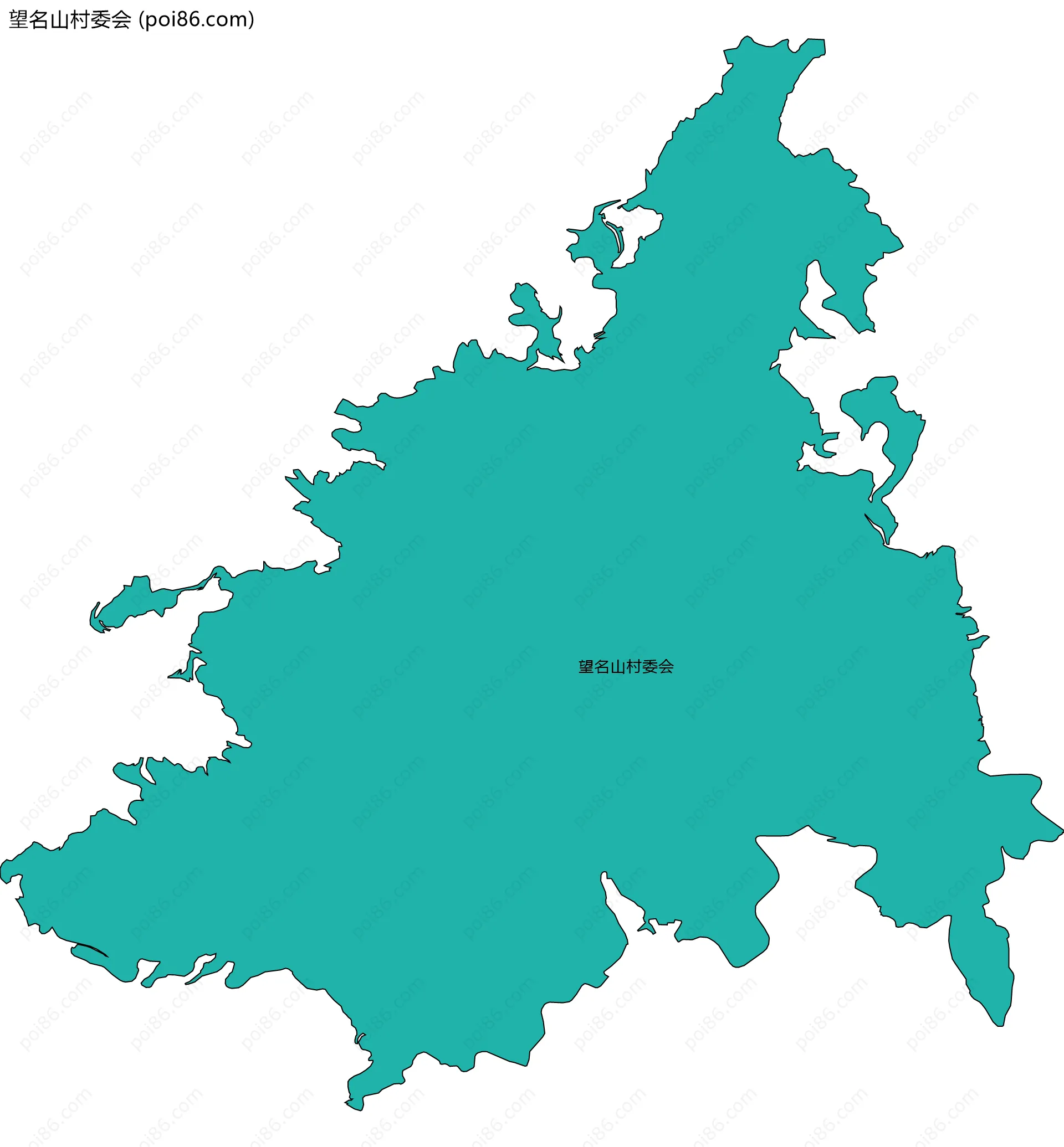 望名山村委会边界地图