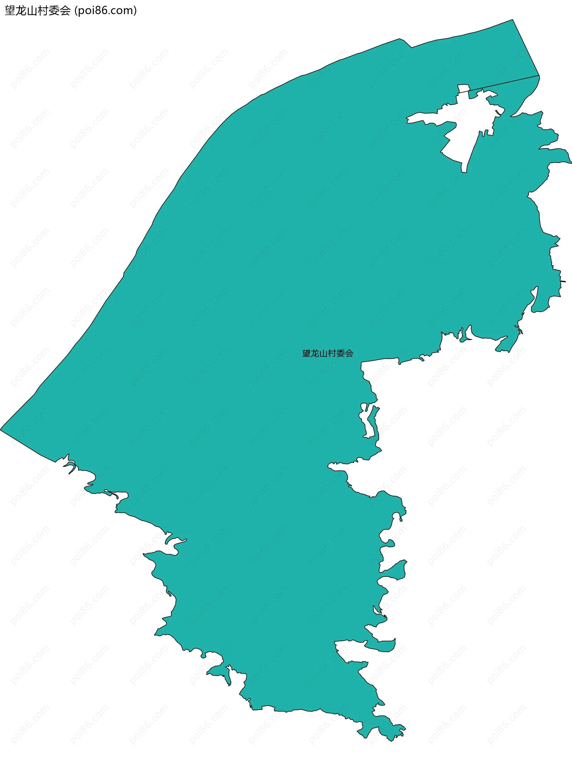 望龙山村委会边界地图