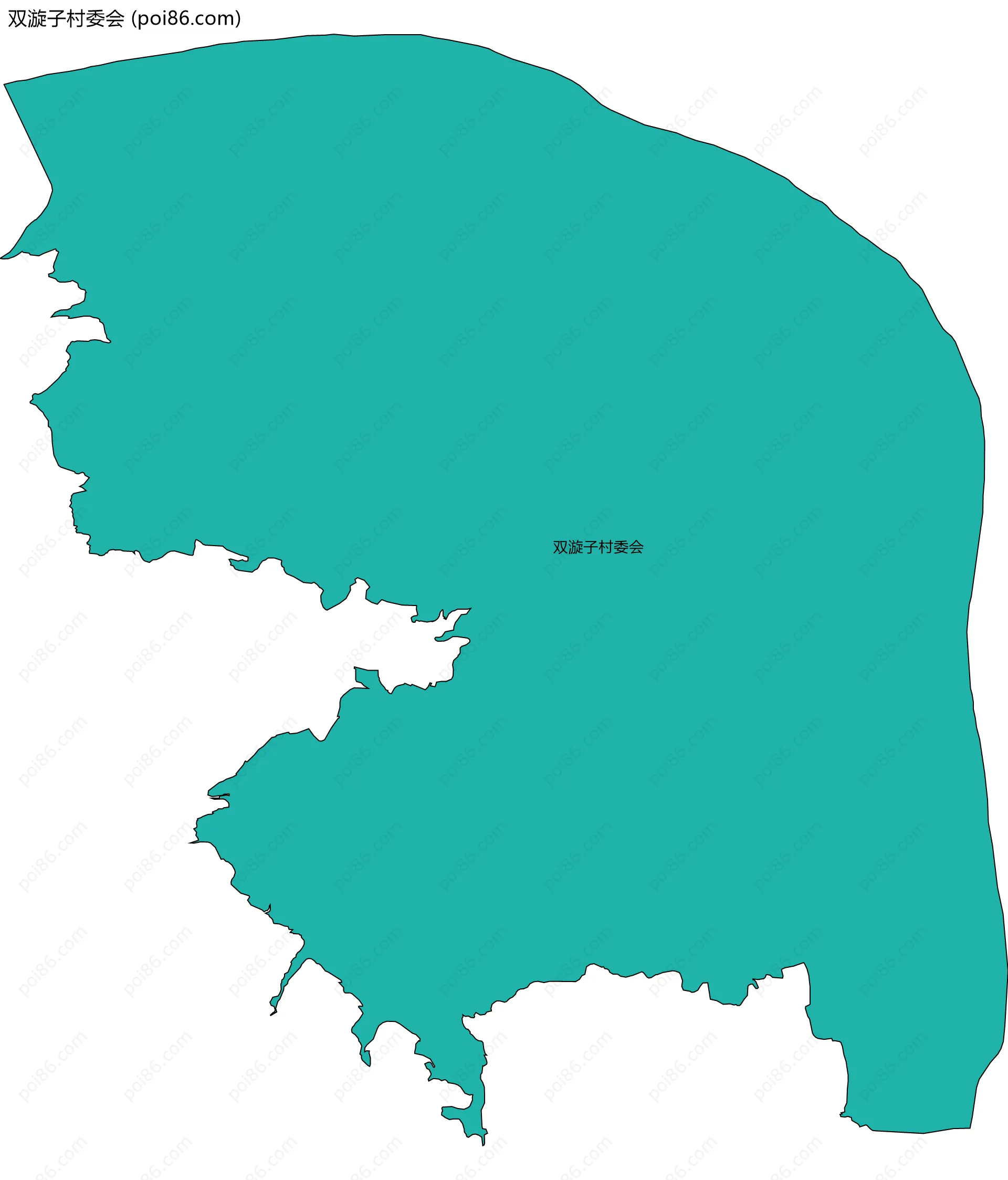 双漩子村委会边界地图