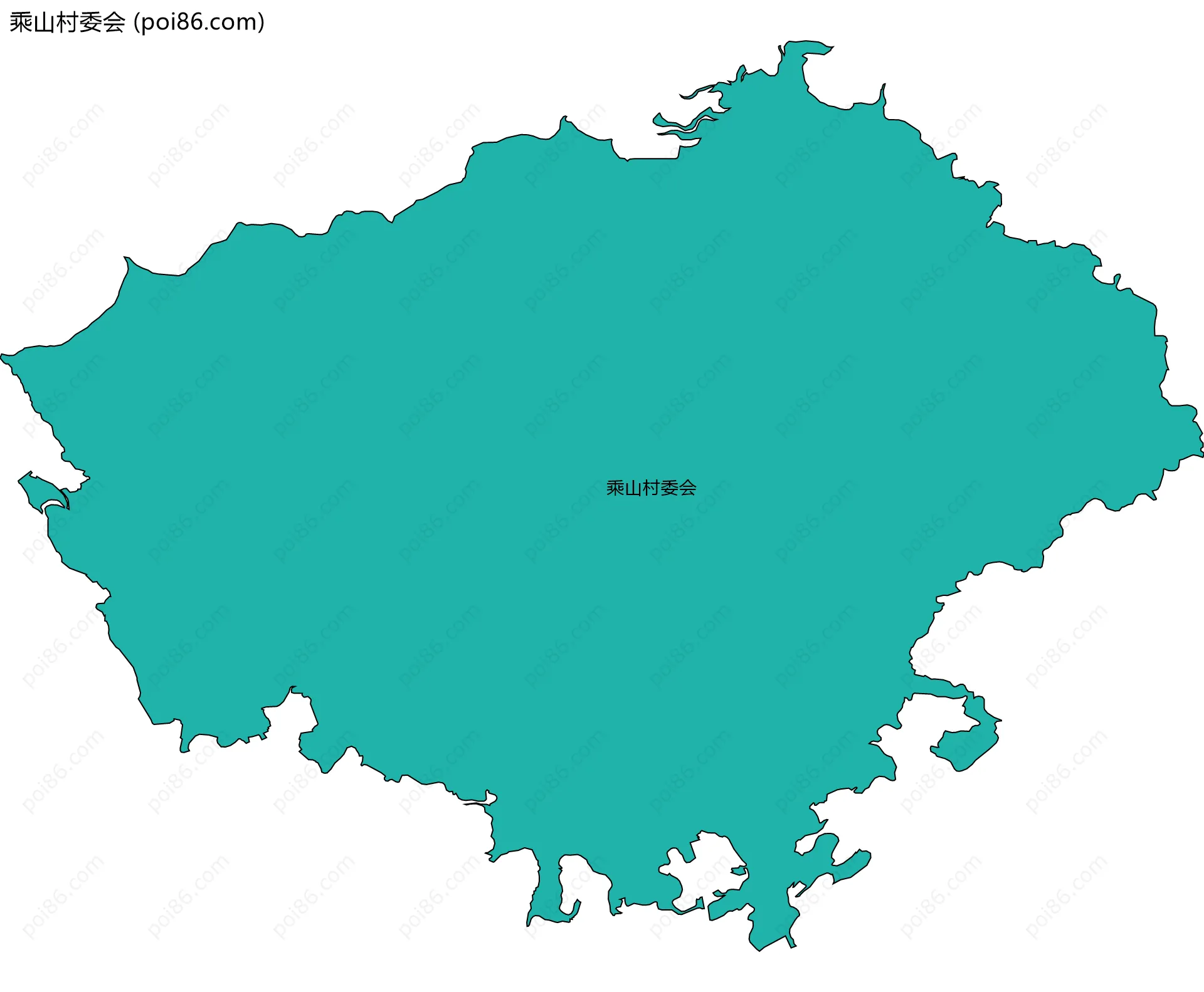 乘山村委会边界地图