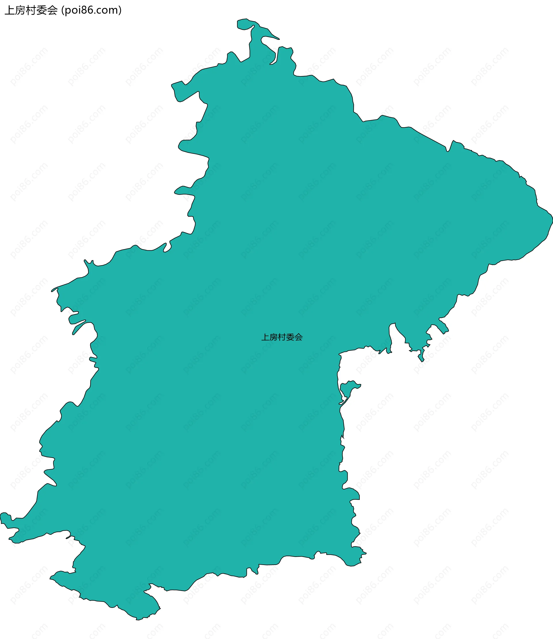 上房村委会边界地图