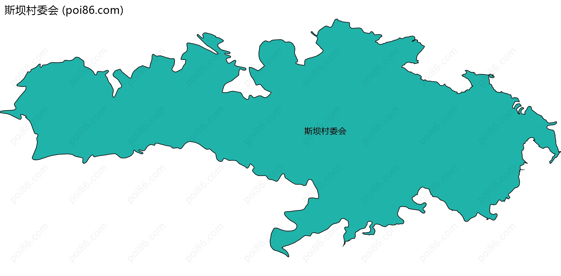 斯坝村委会边界地图