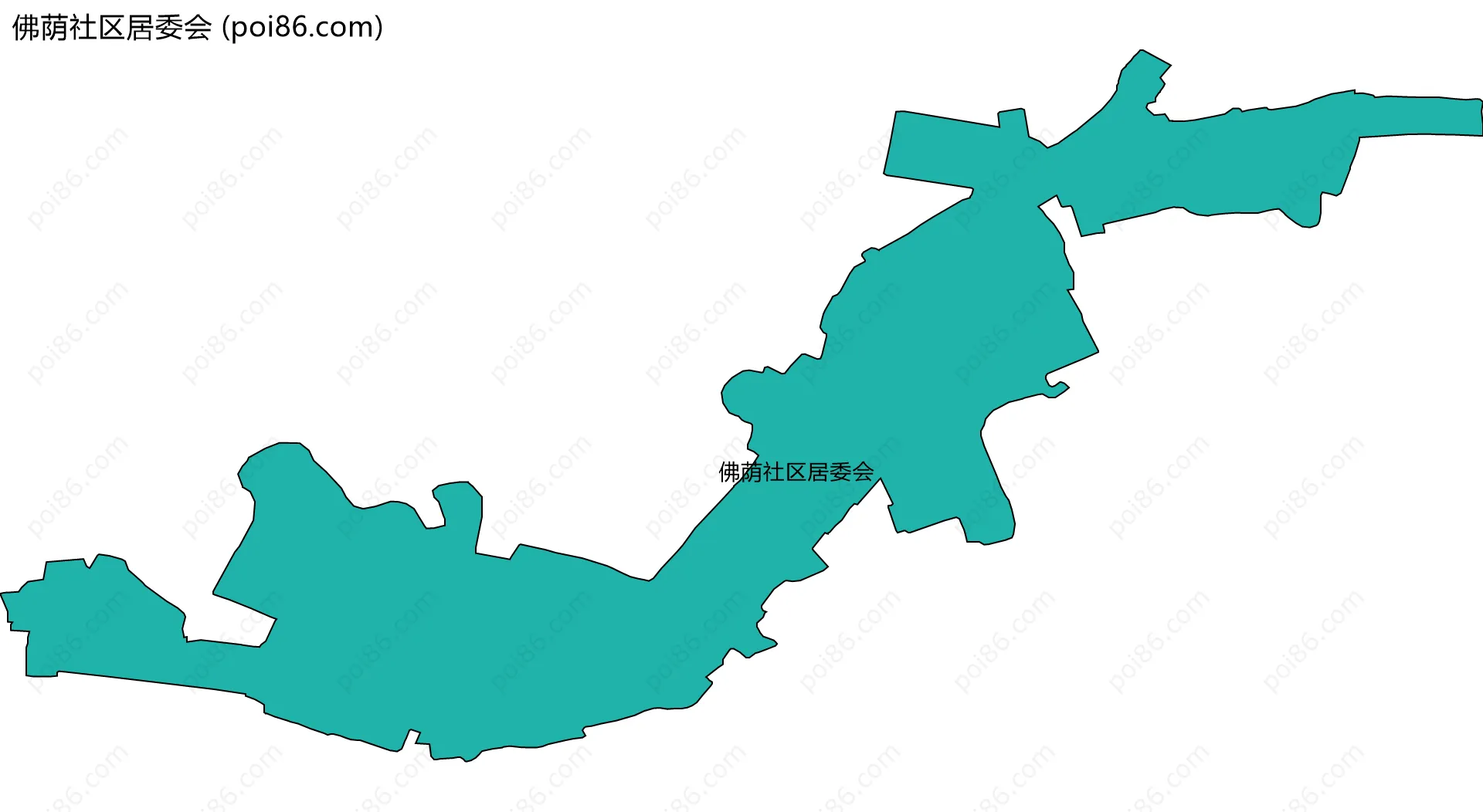 佛荫社区居委会边界地图
