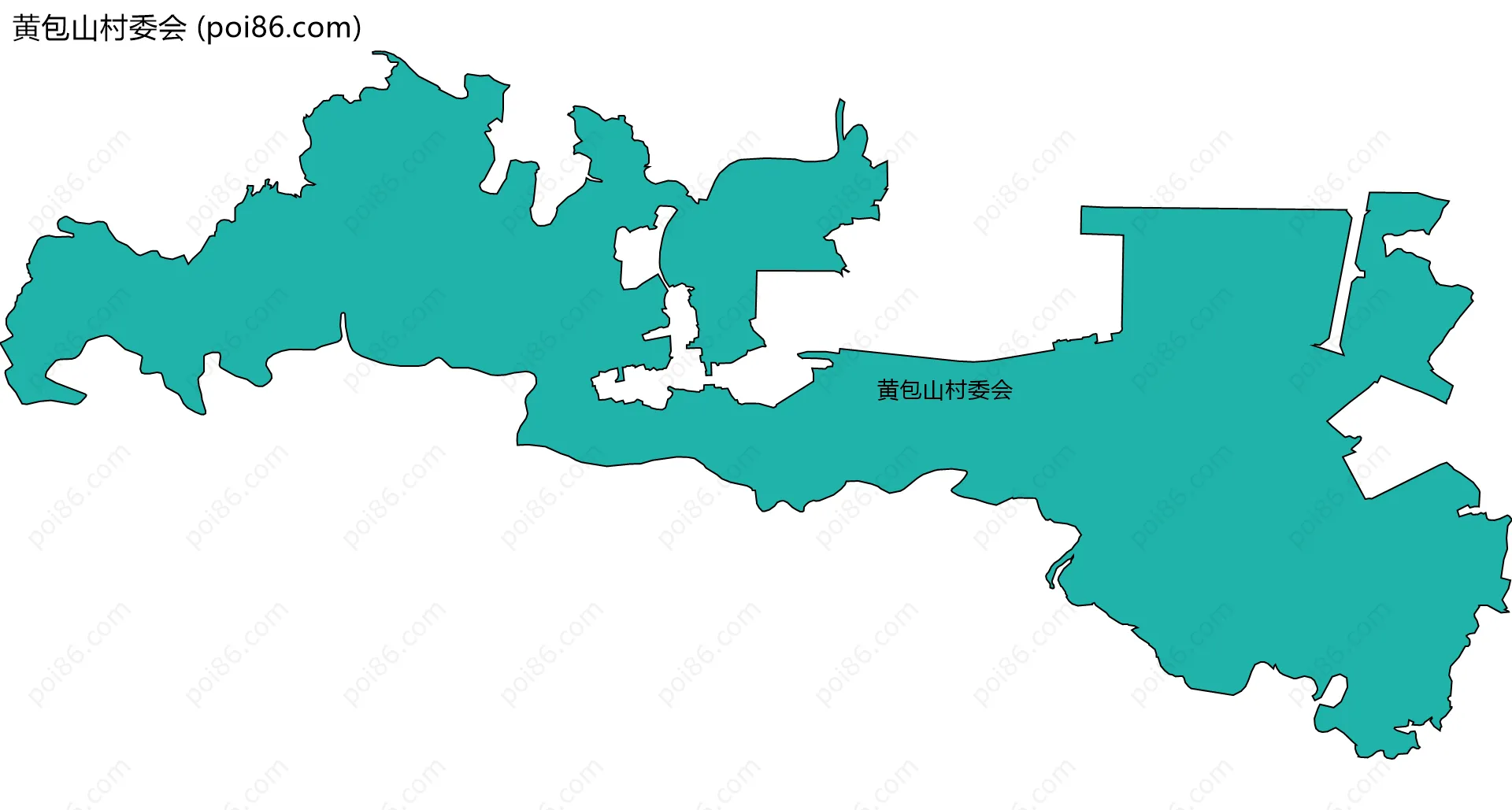 黄包山村委会边界地图