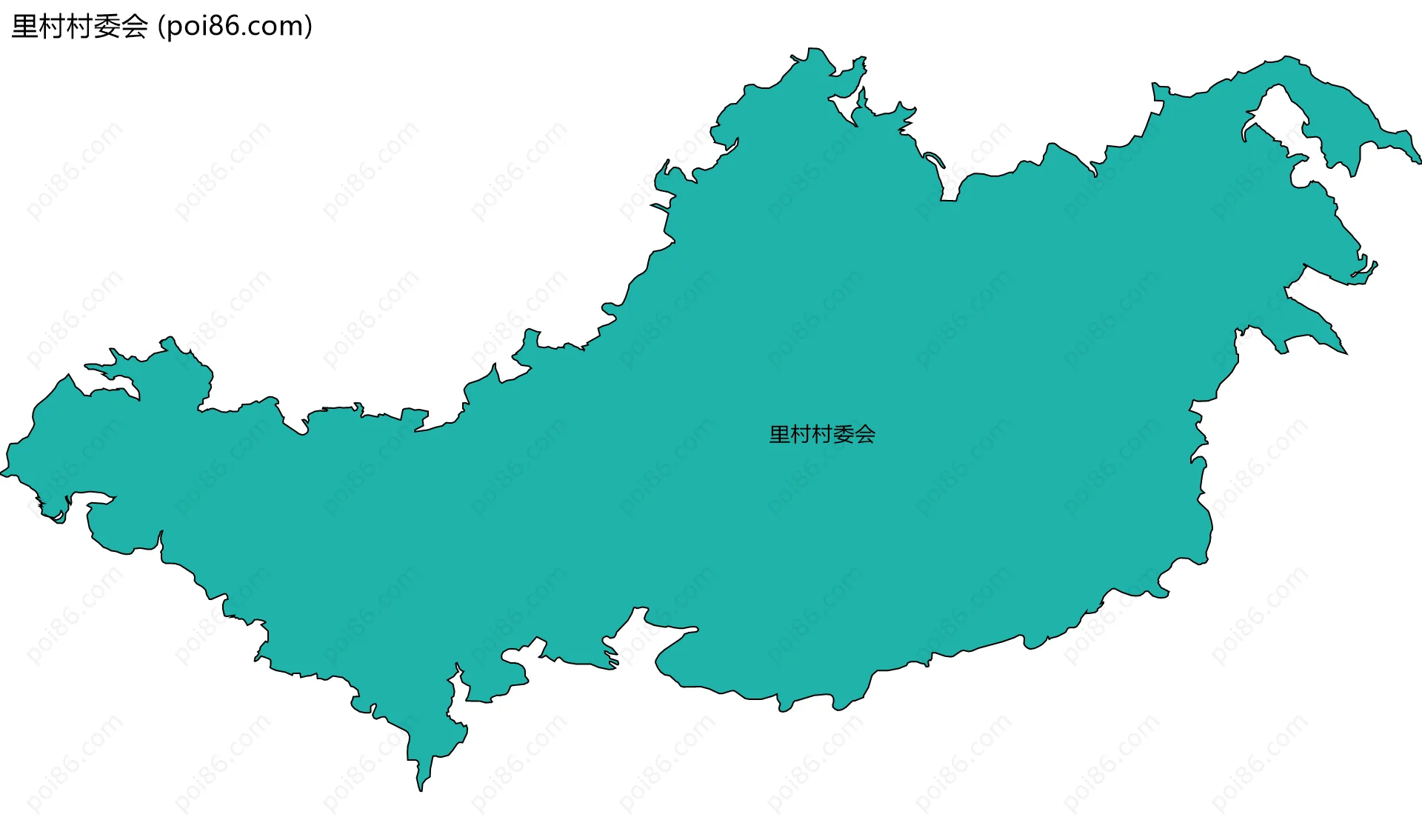 里村村委会边界地图