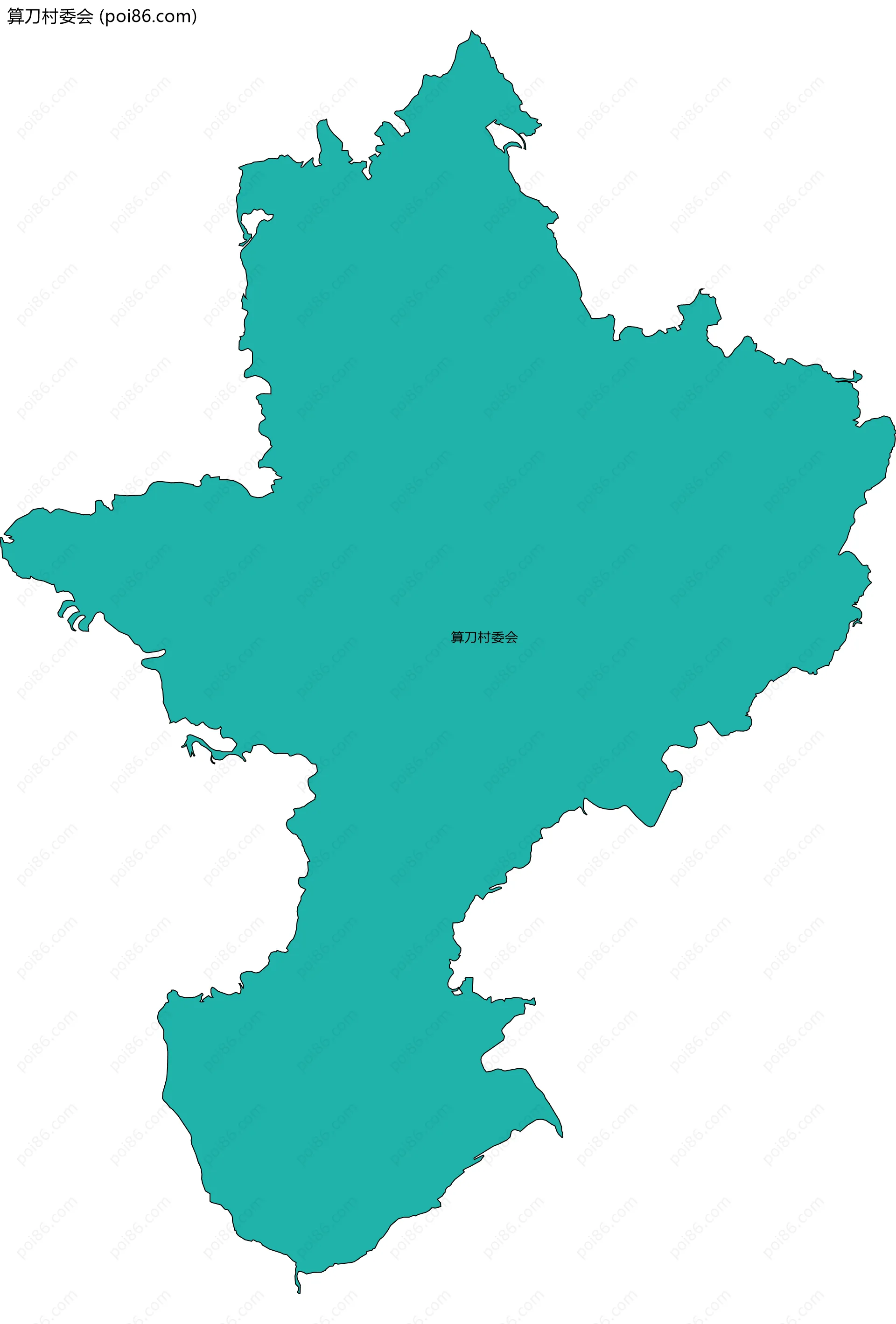 算刀村委会边界地图