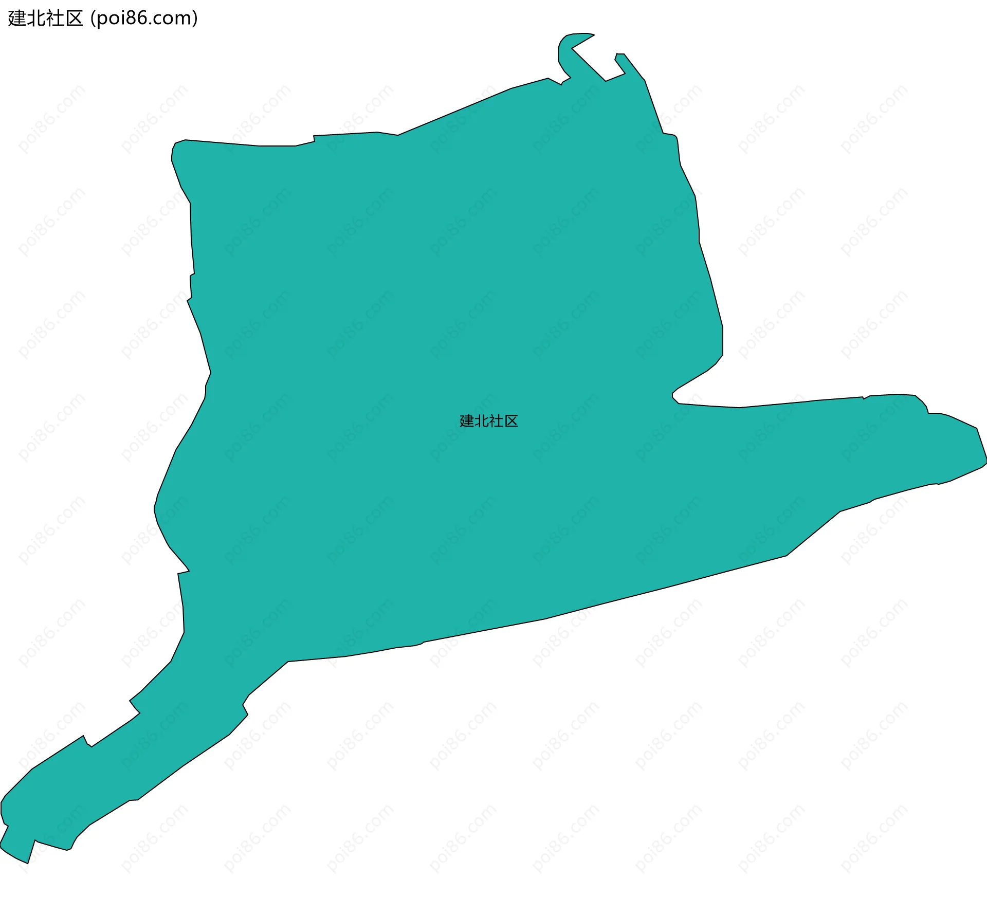 建北社区边界地图