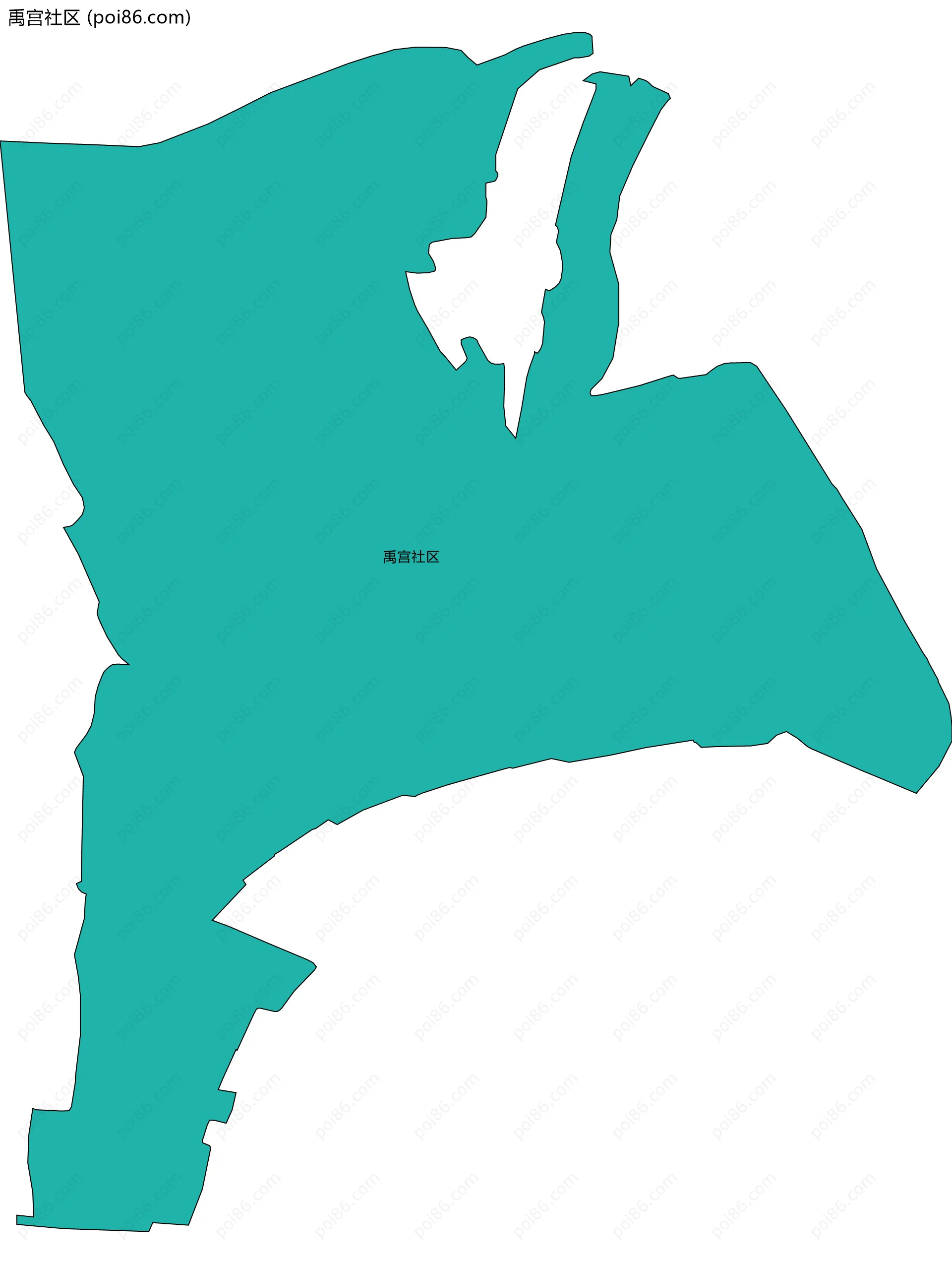 禹宫社区边界地图