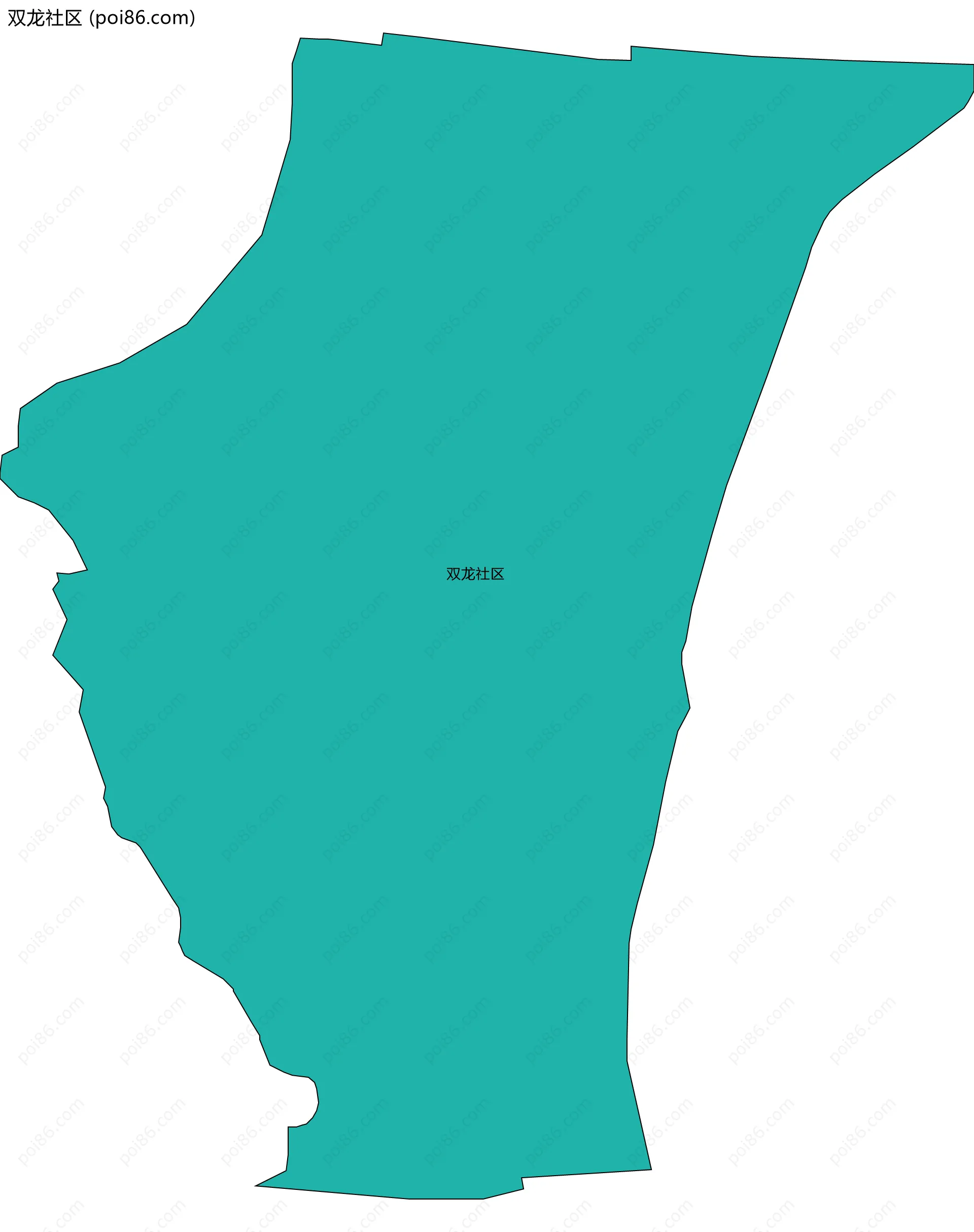 双龙社区边界地图