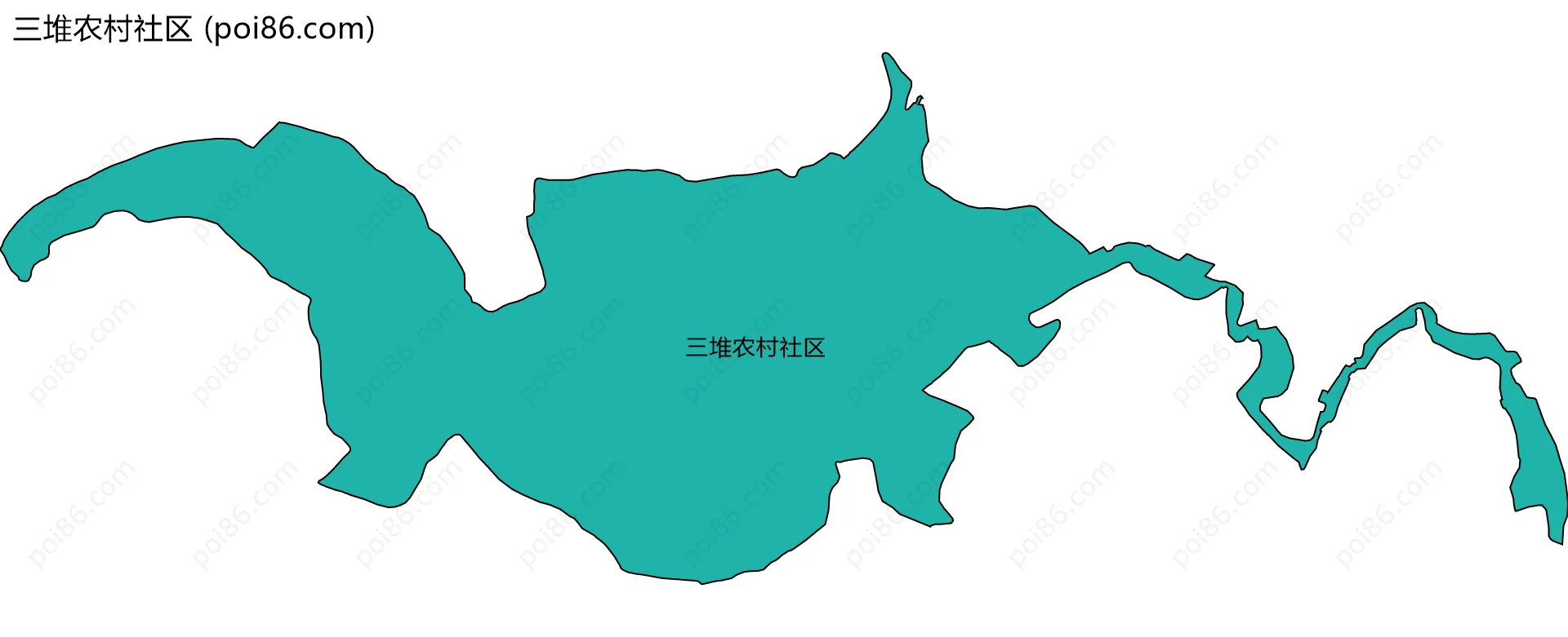 三堆农村社区边界地图