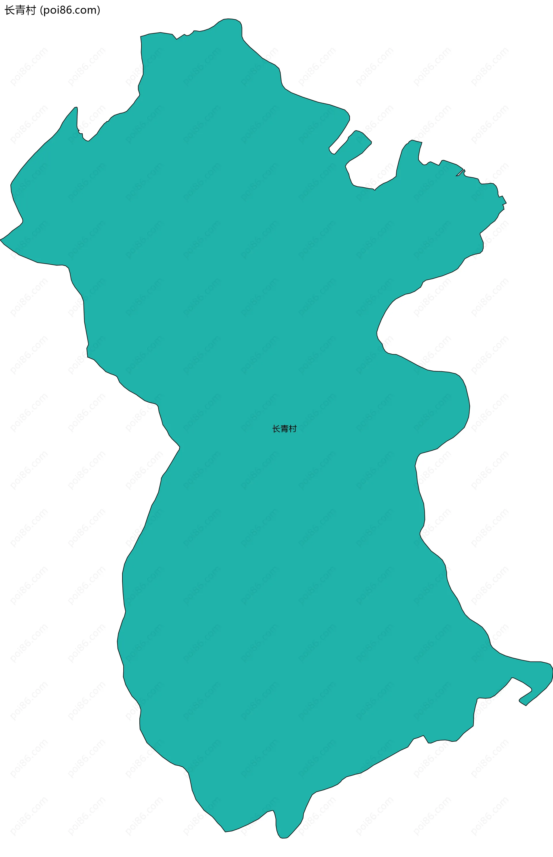 长青村边界地图