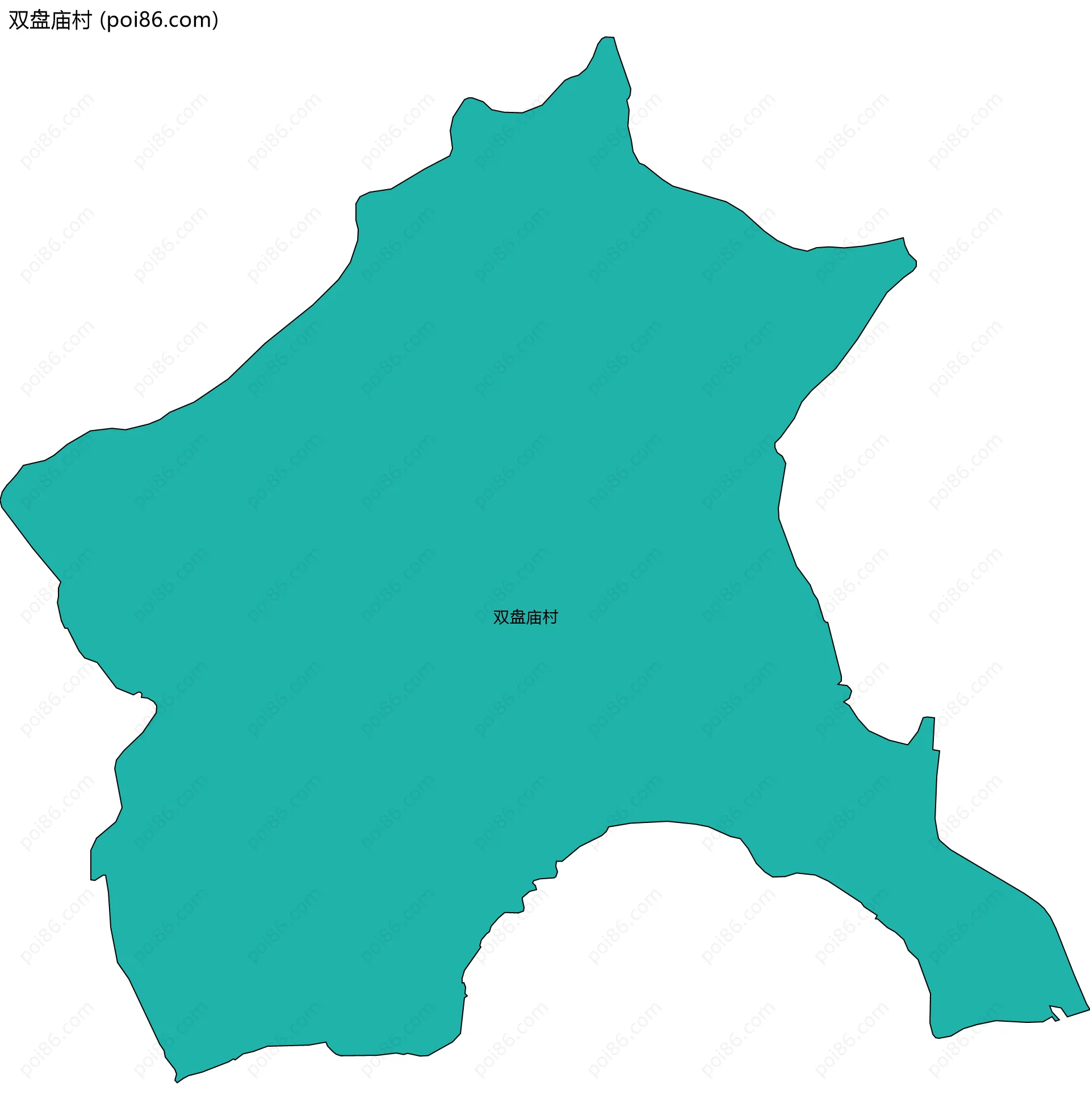双盘庙村边界地图