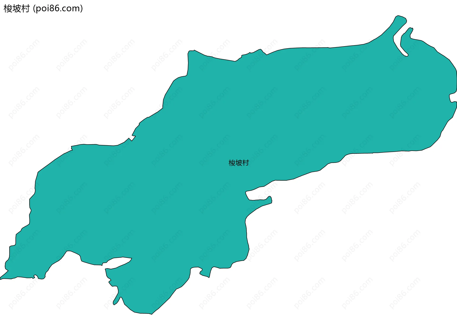 梭坡村边界地图