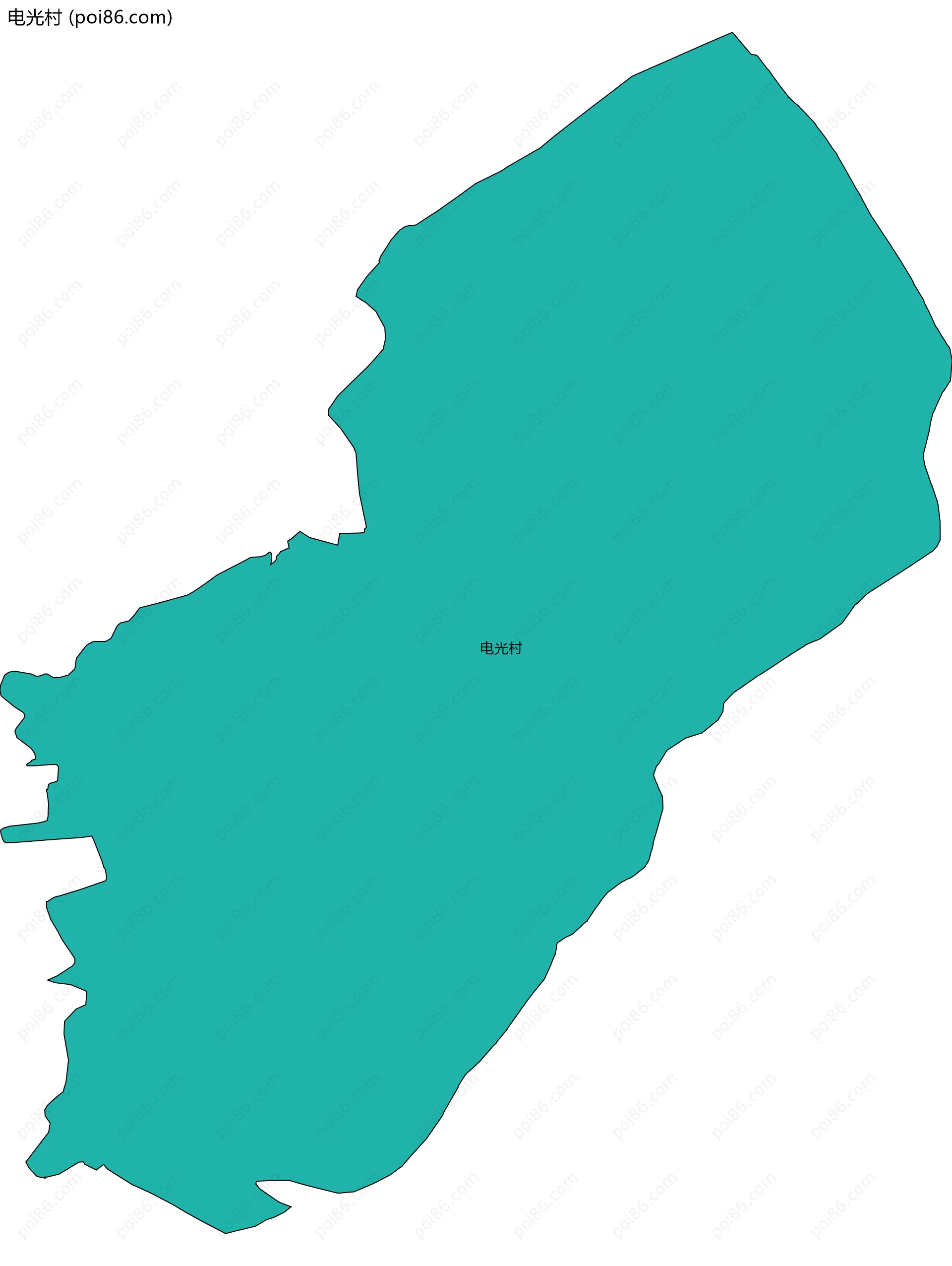 电光村边界地图