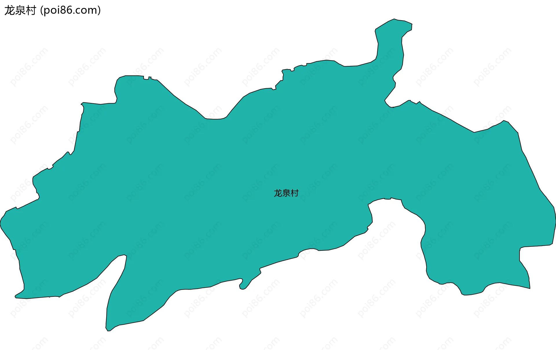 龙泉村边界地图