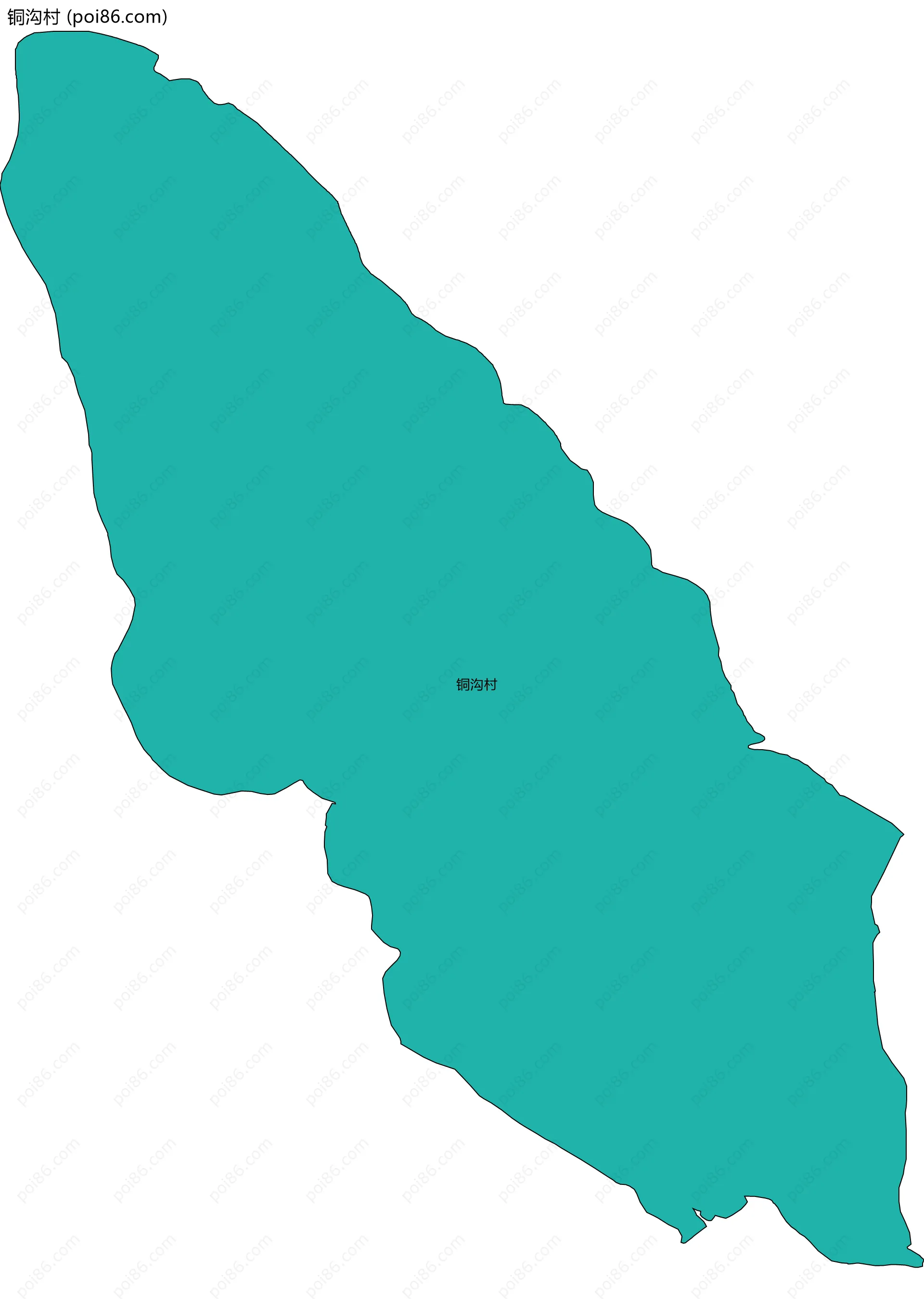 铜沟村边界地图