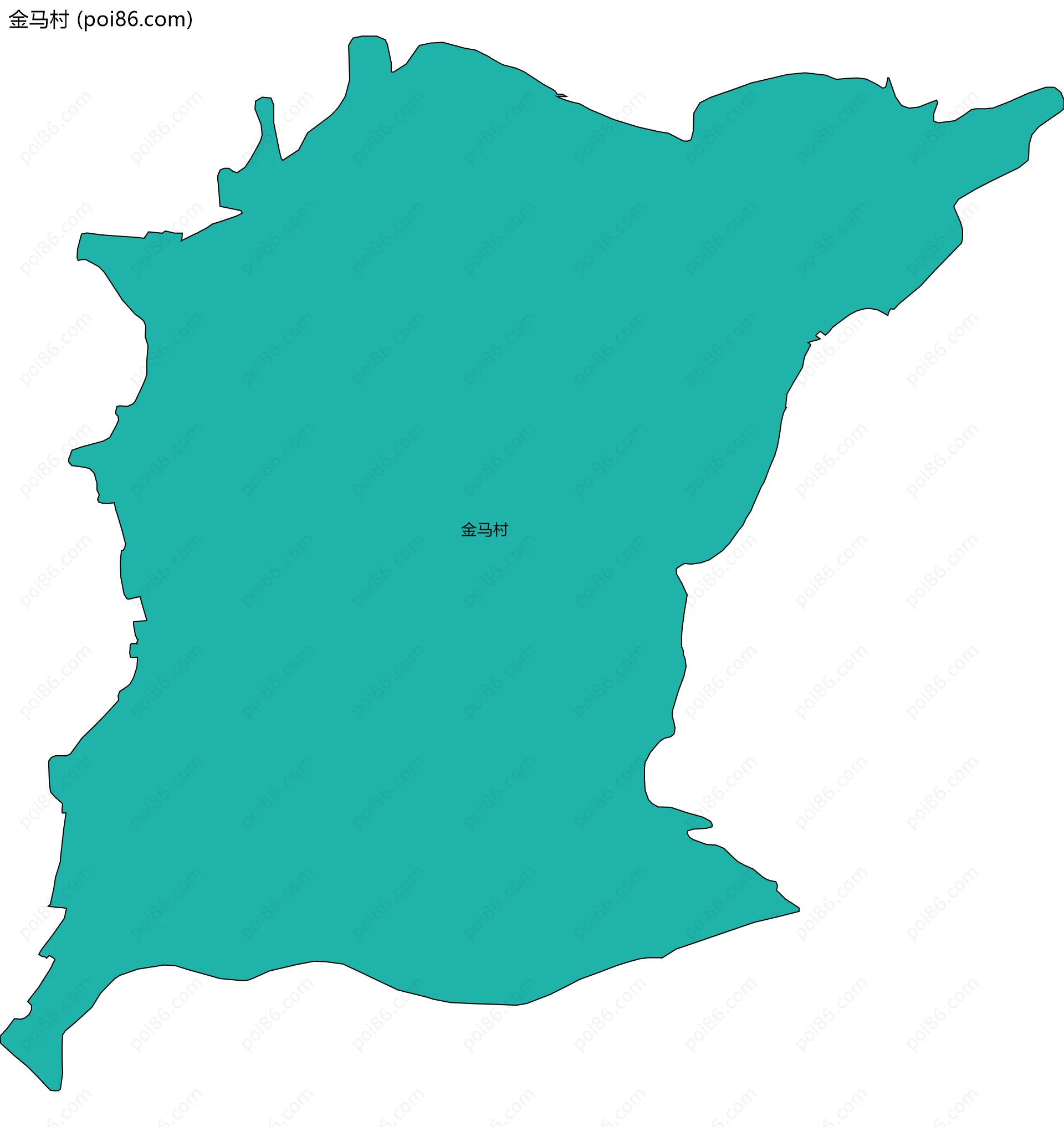 金马村边界地图