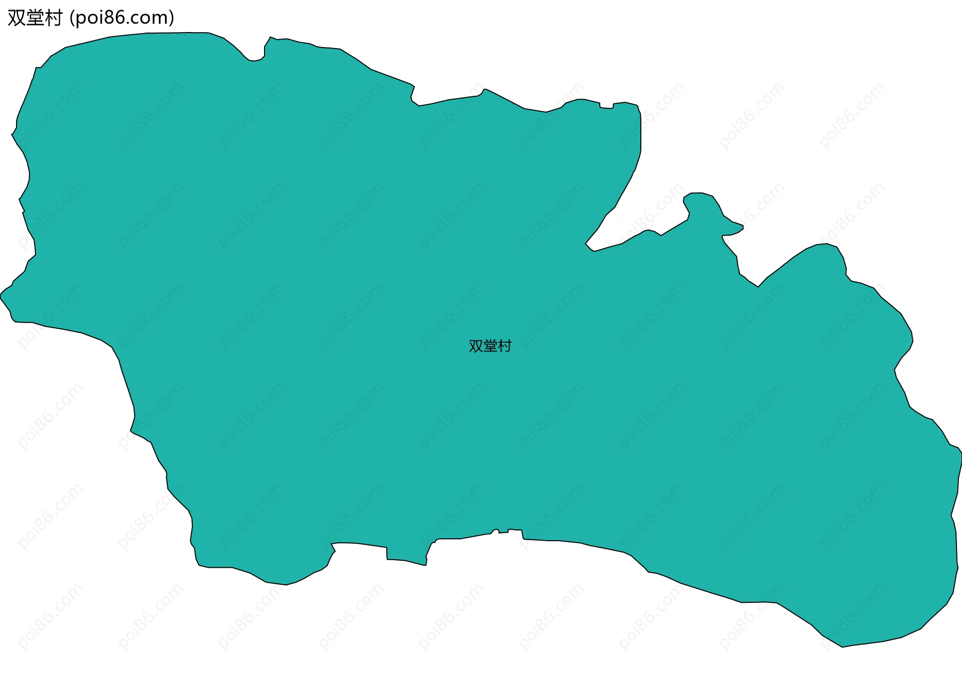 双堂村边界地图