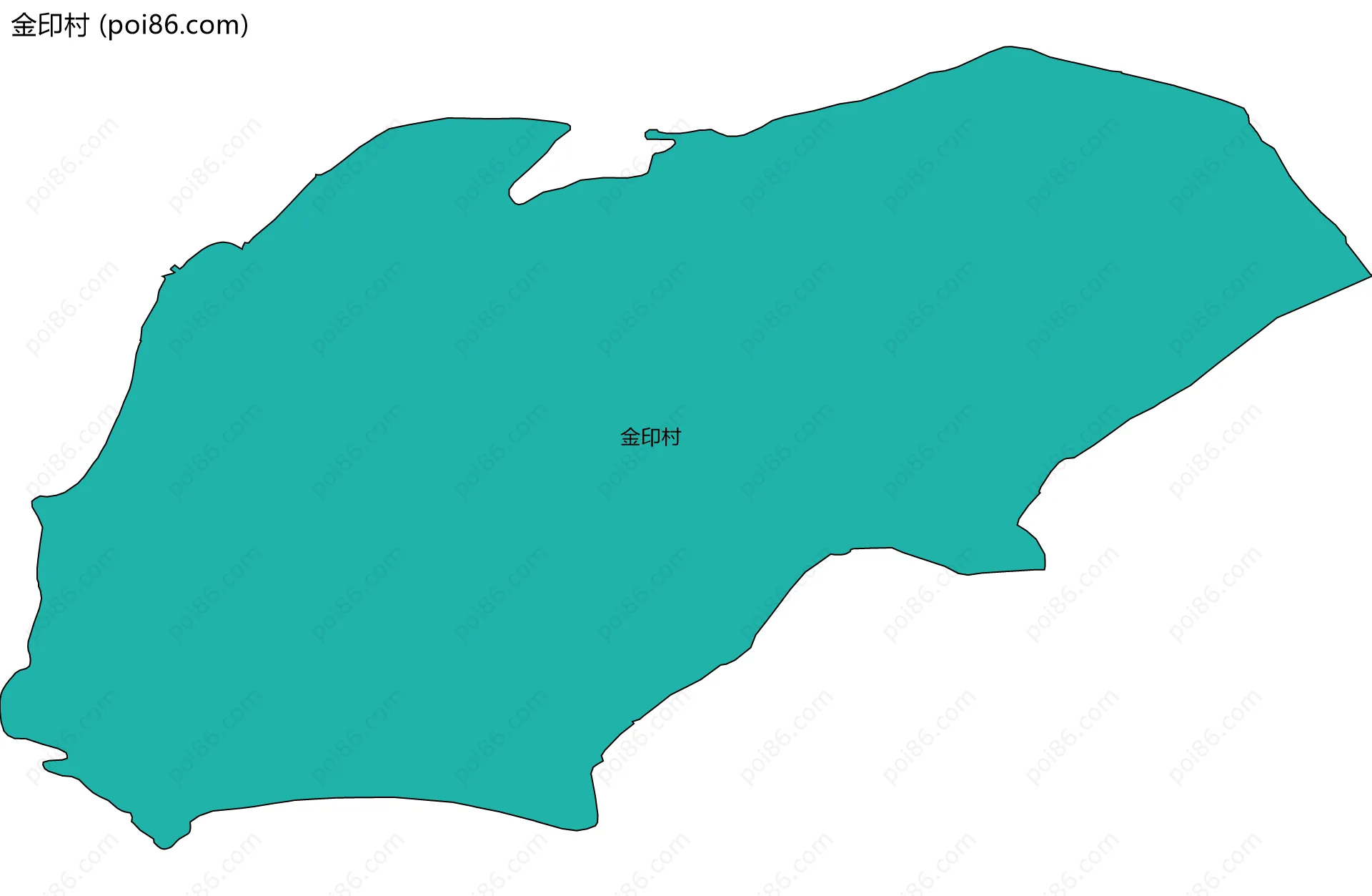 金印村边界地图