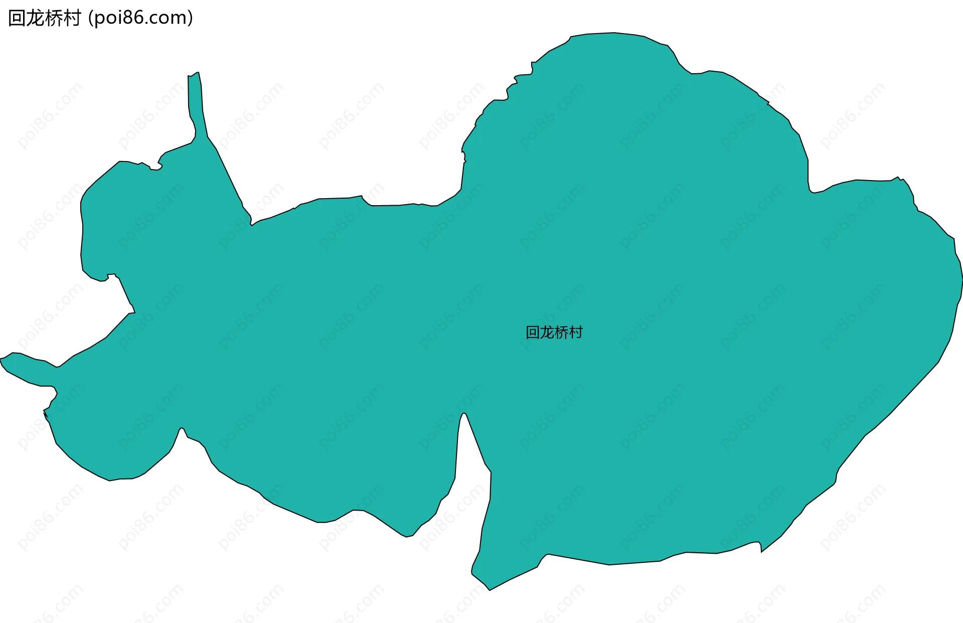 回龙桥村边界地图