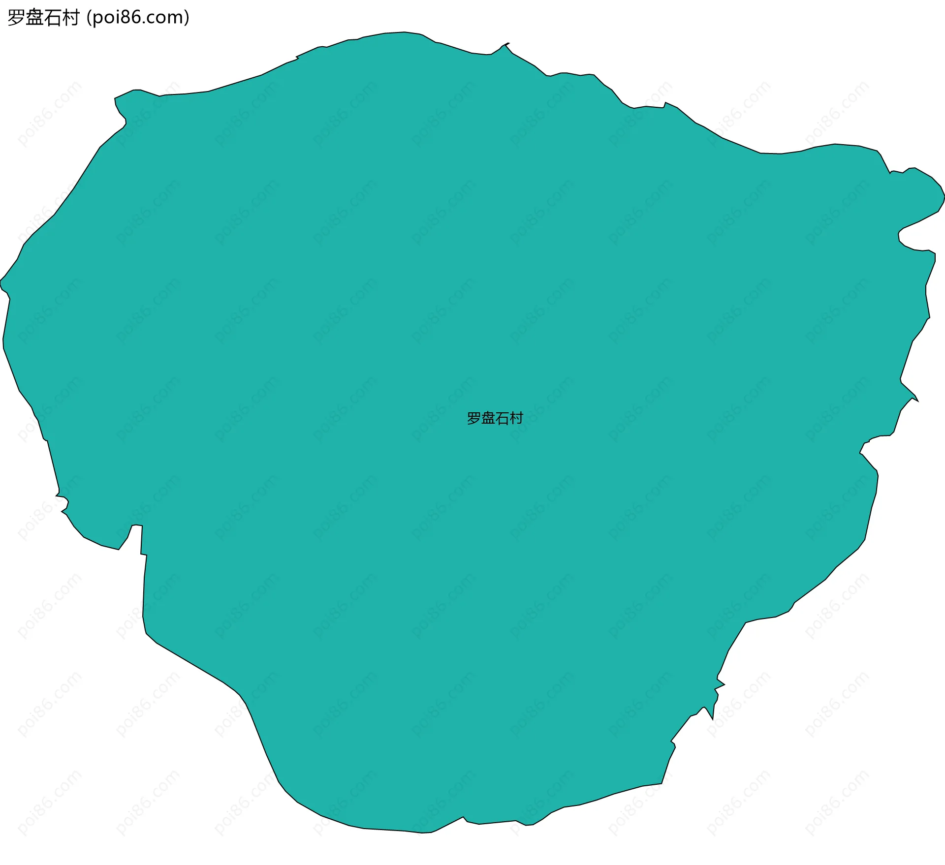 罗盘石村边界地图