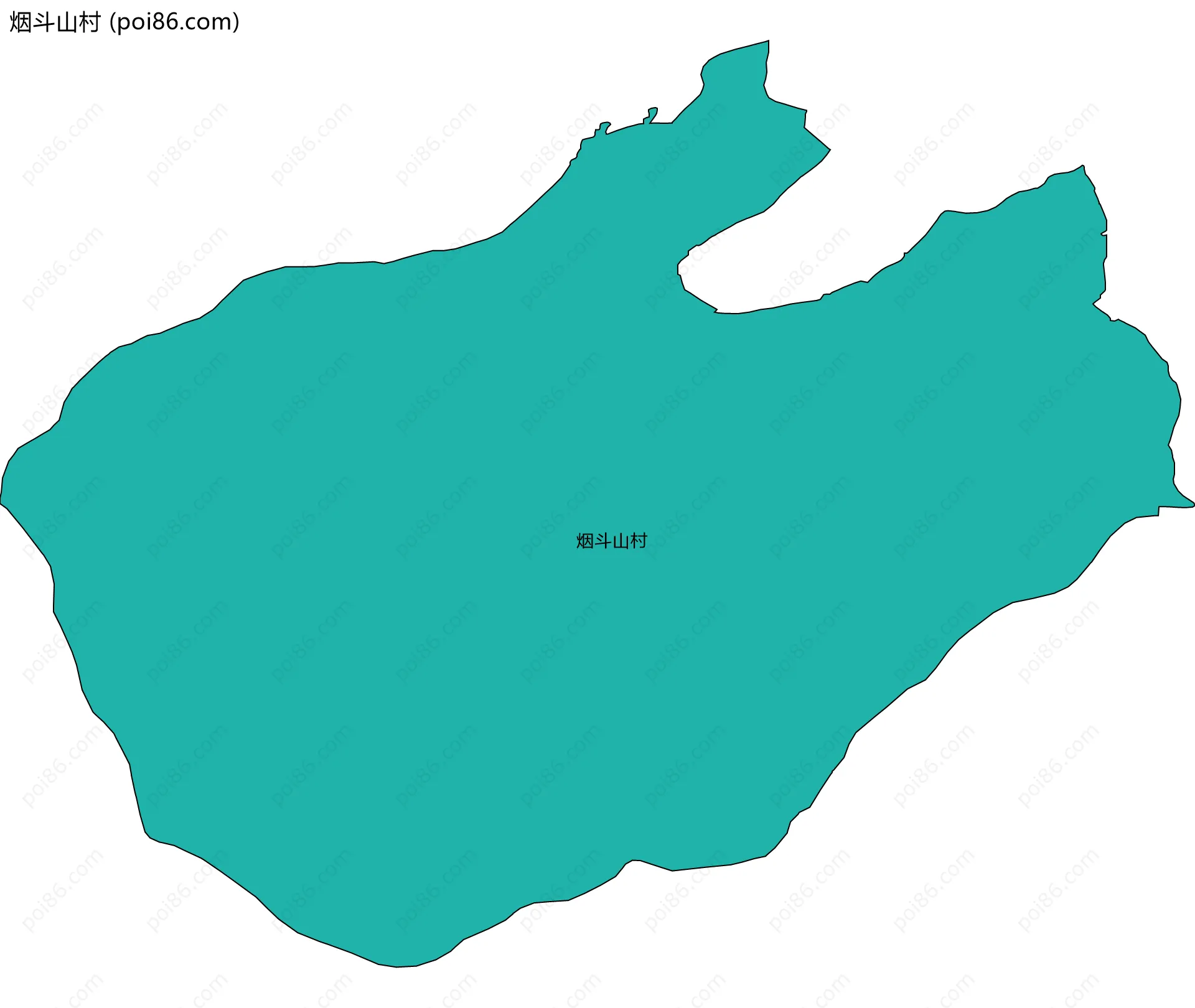 烟斗山村边界地图