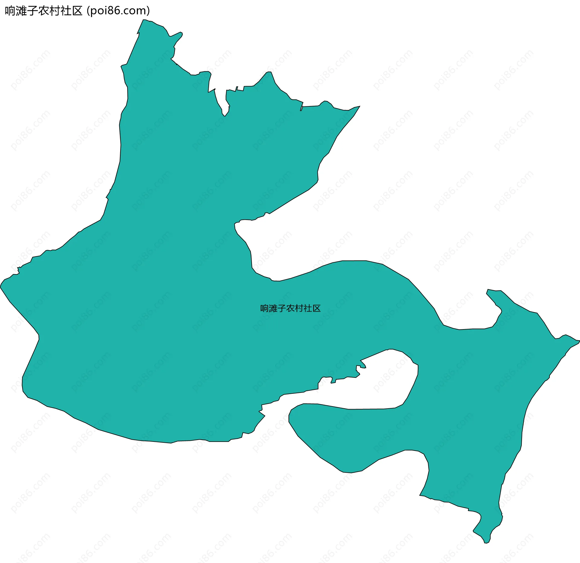 响滩子农村社区边界地图