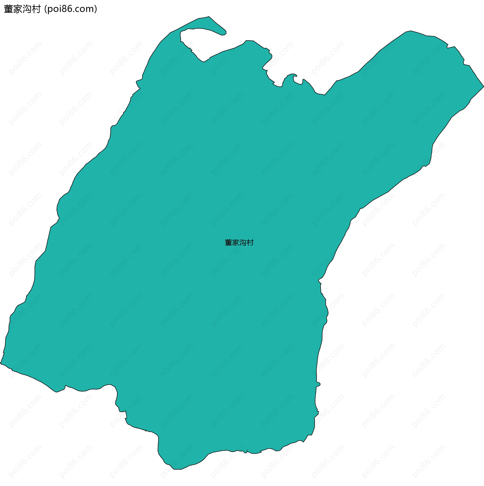 董家沟村边界地图