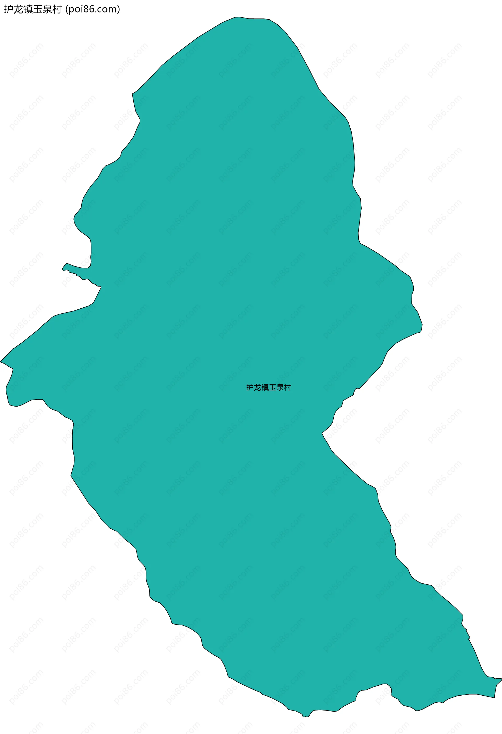 护龙镇玉泉村边界地图