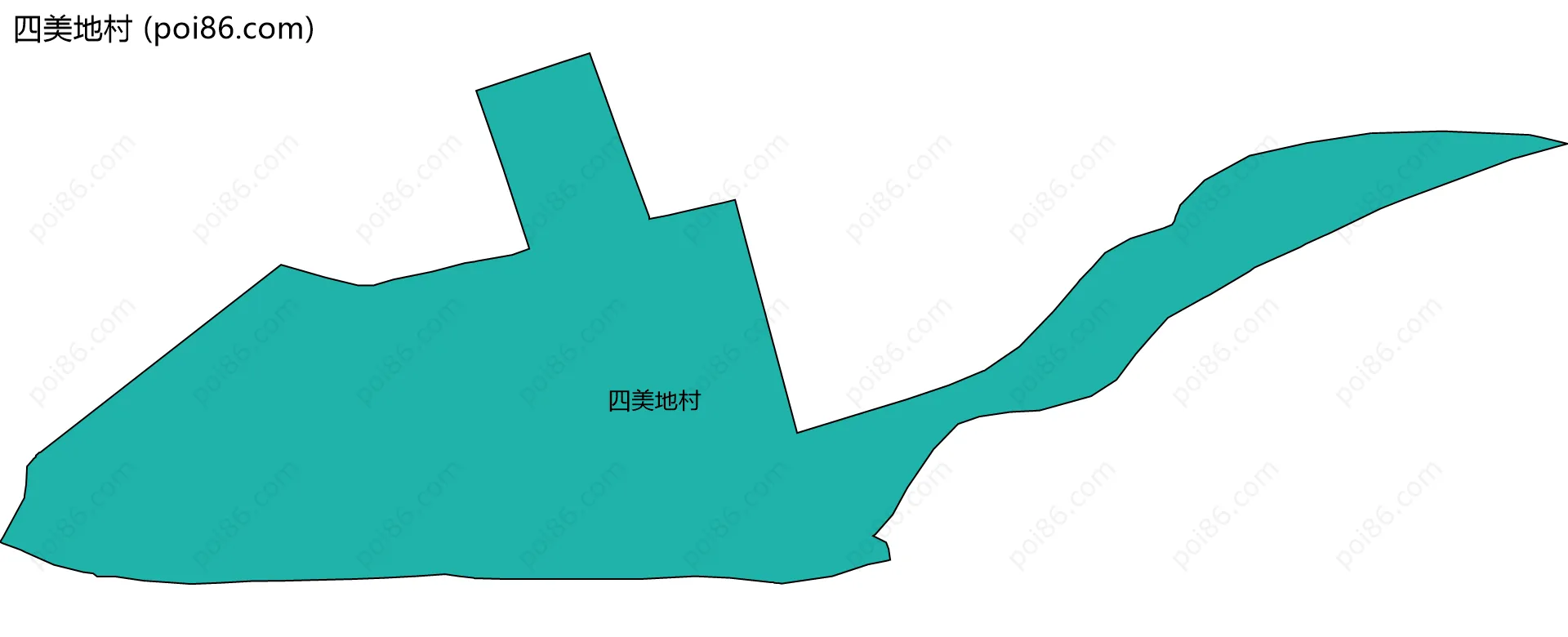 四美地村边界地图