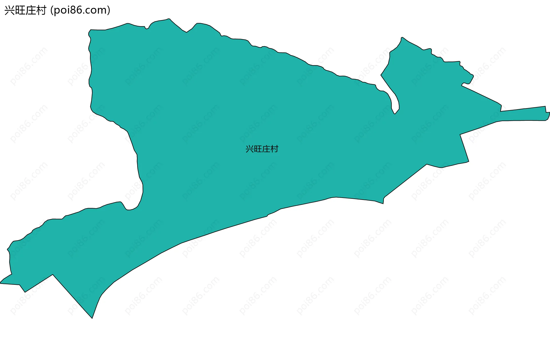 兴旺庄村边界地图