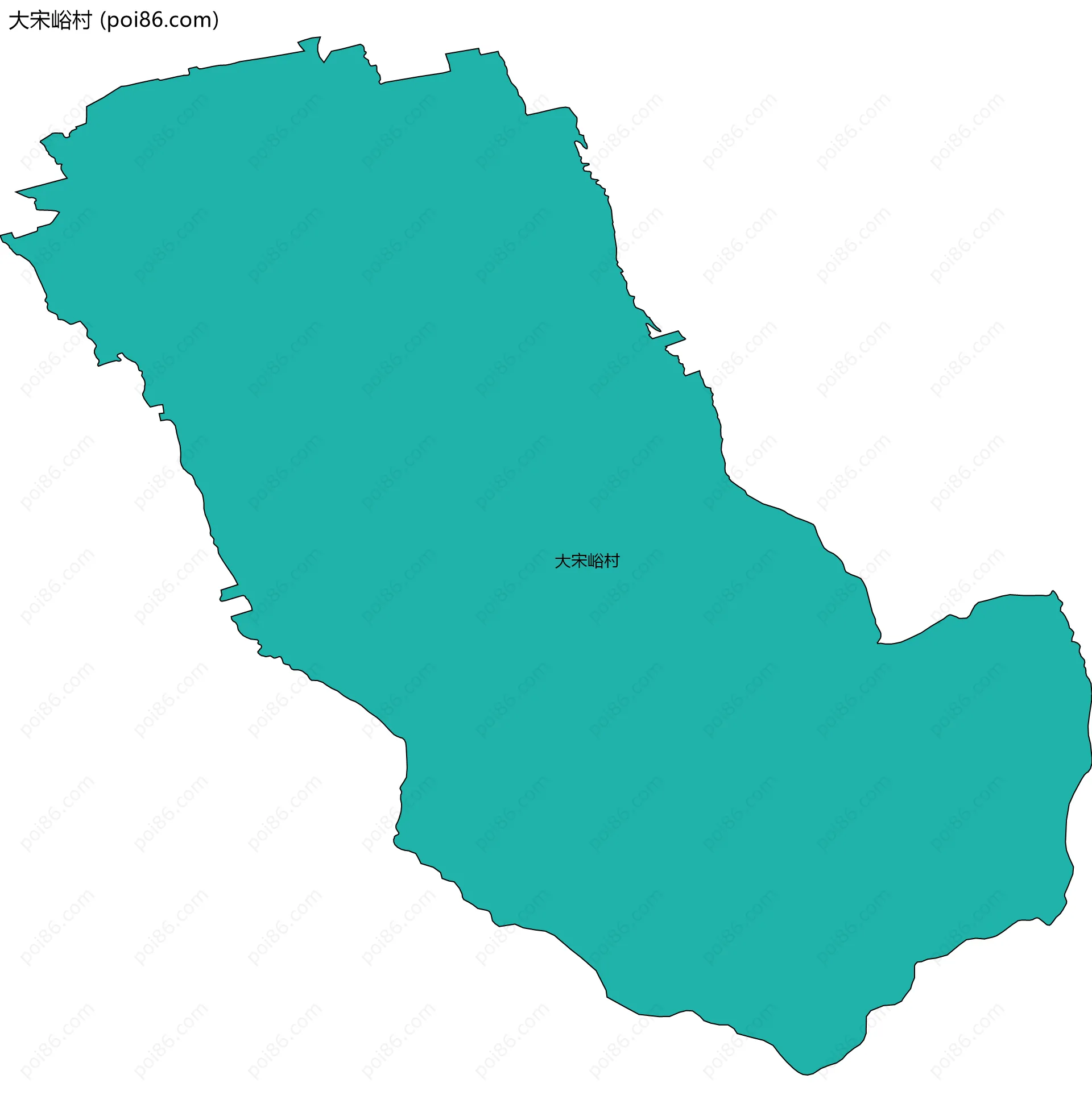 大宋峪村边界地图
