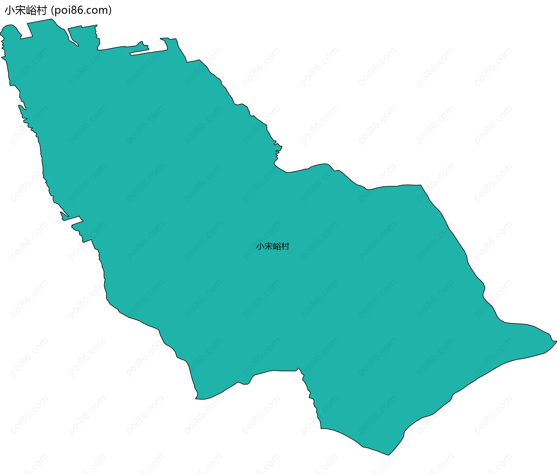 小宋峪村边界地图