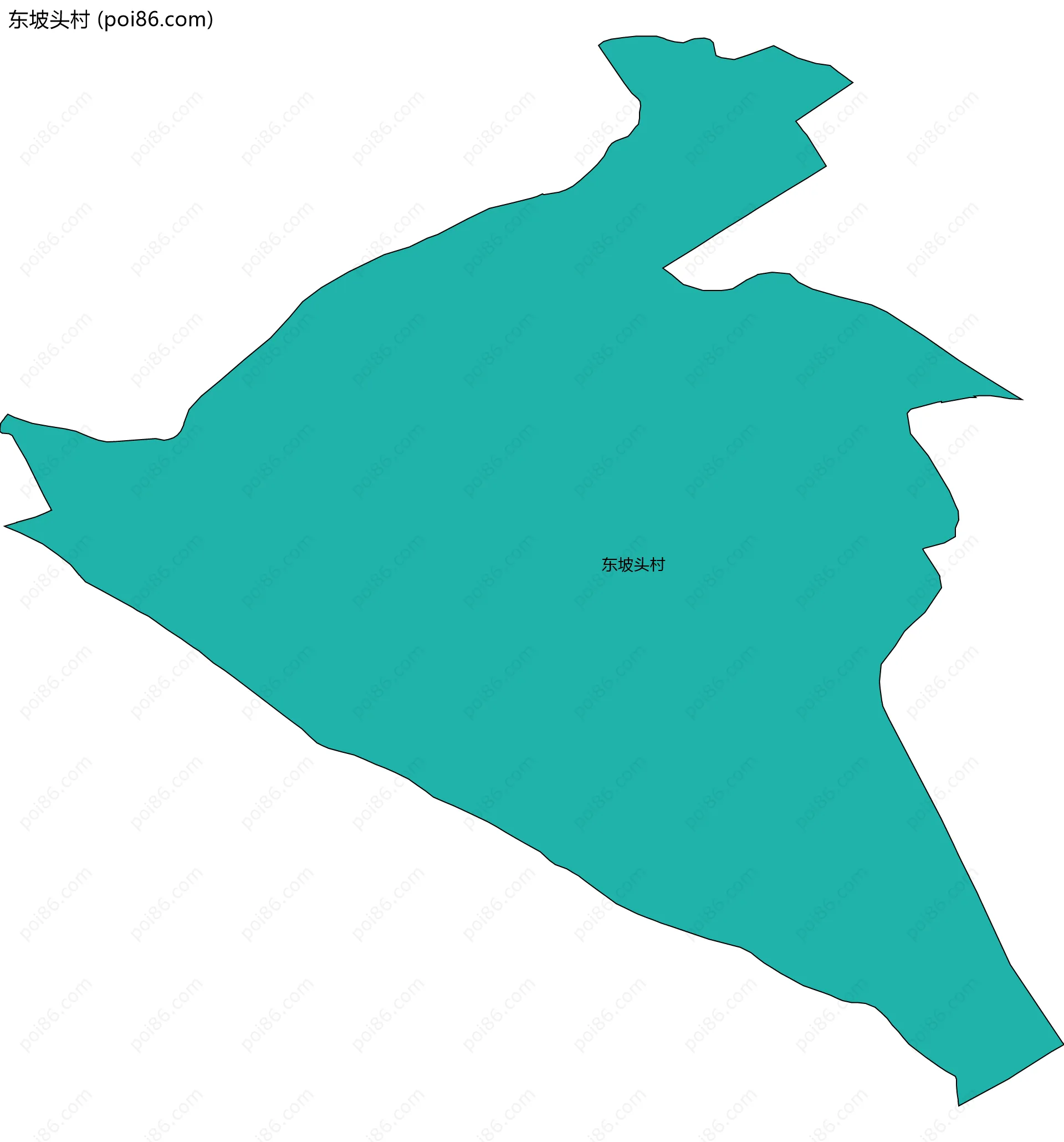 东坡头村边界地图