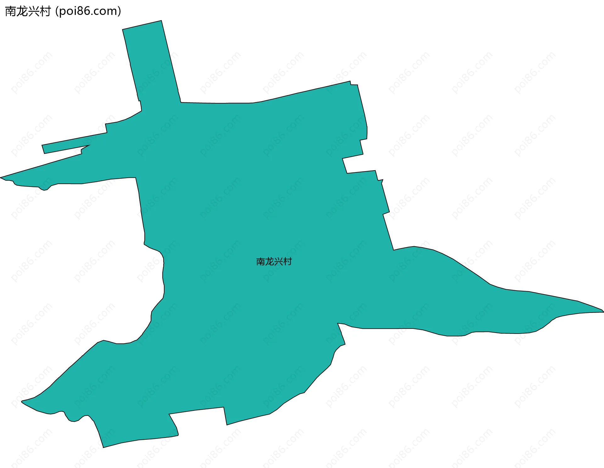 南龙兴村边界地图