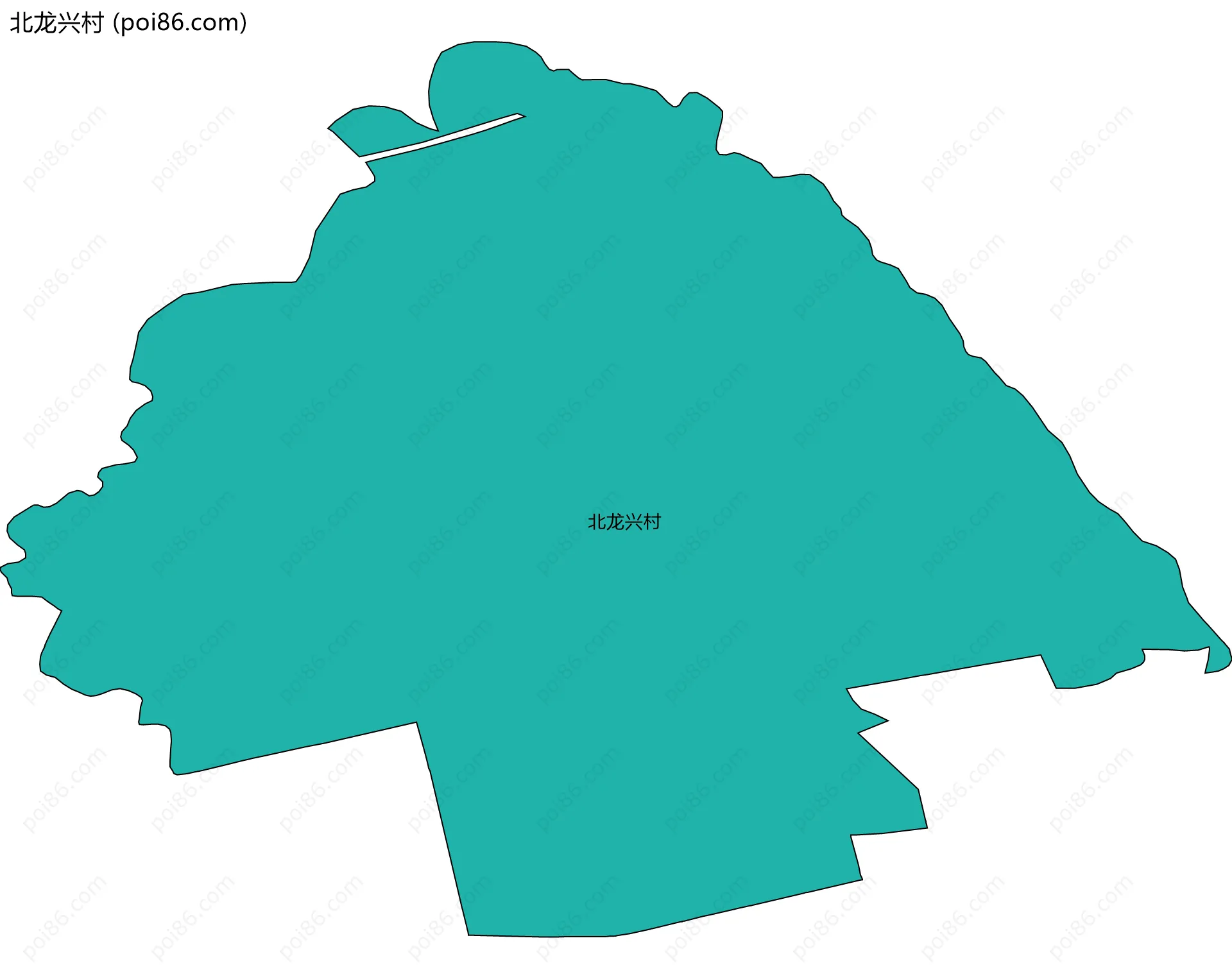 北龙兴村边界地图