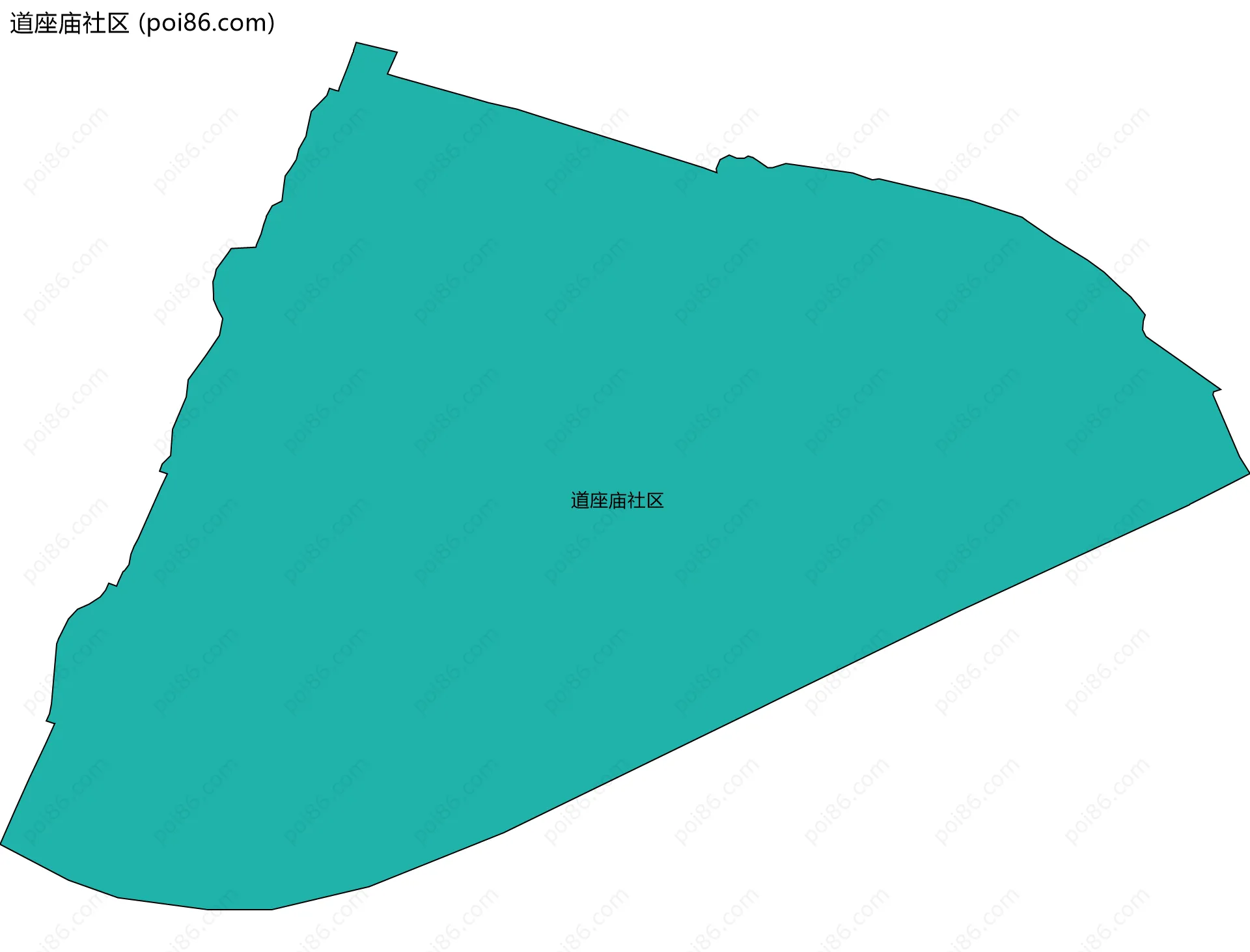 道座庙社区边界地图