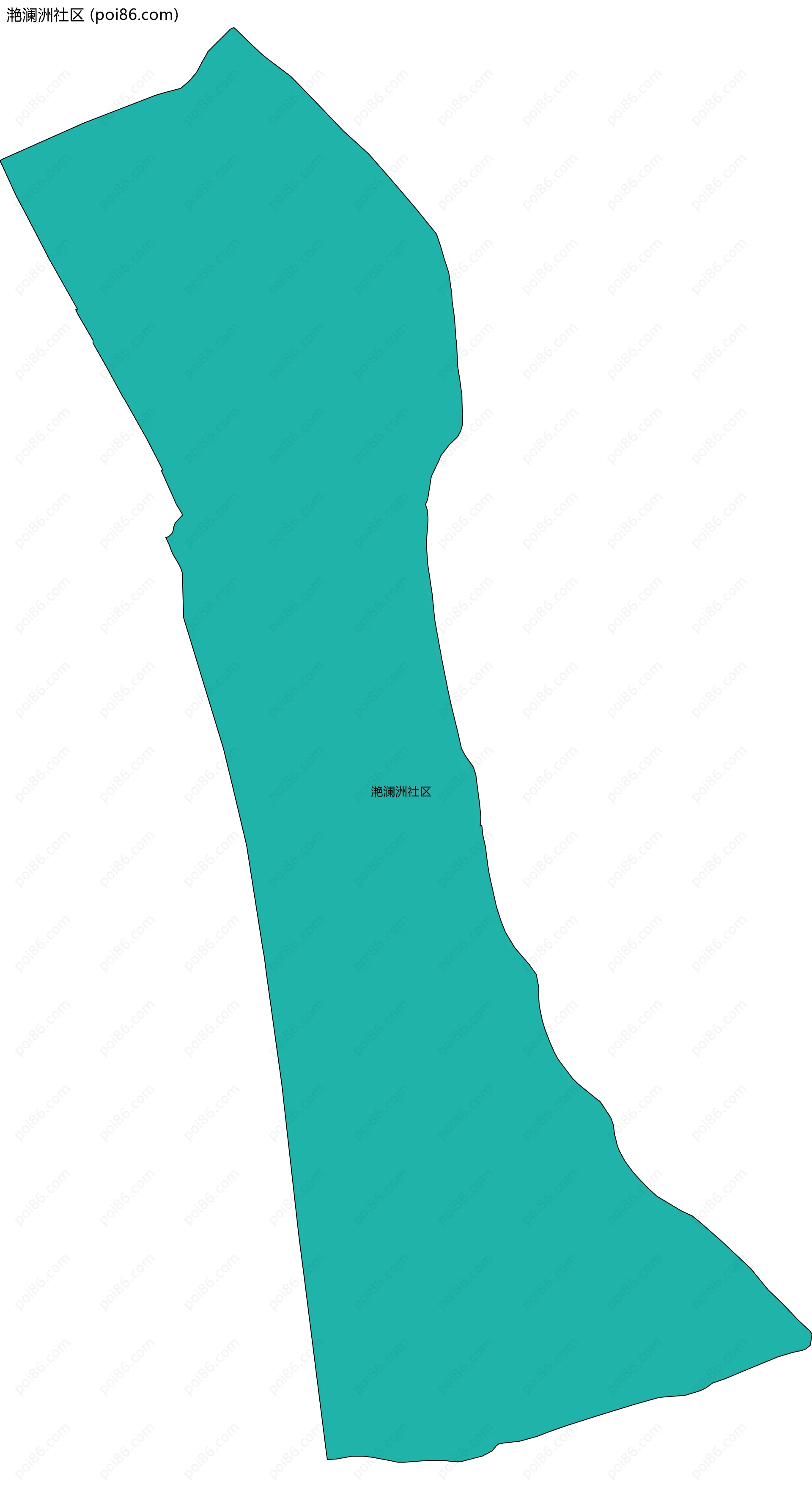 滟澜洲社区边界地图