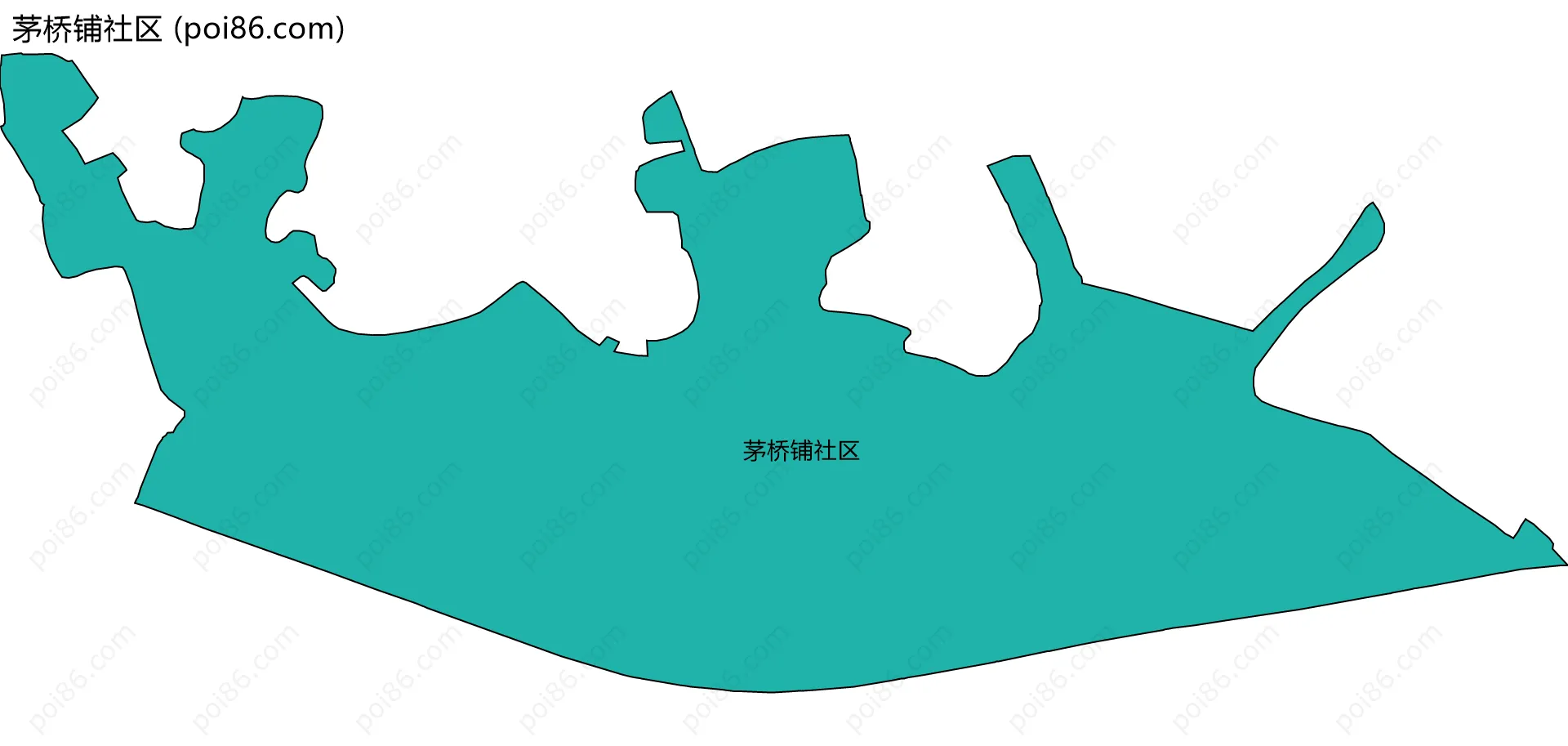 茅桥铺社区边界地图