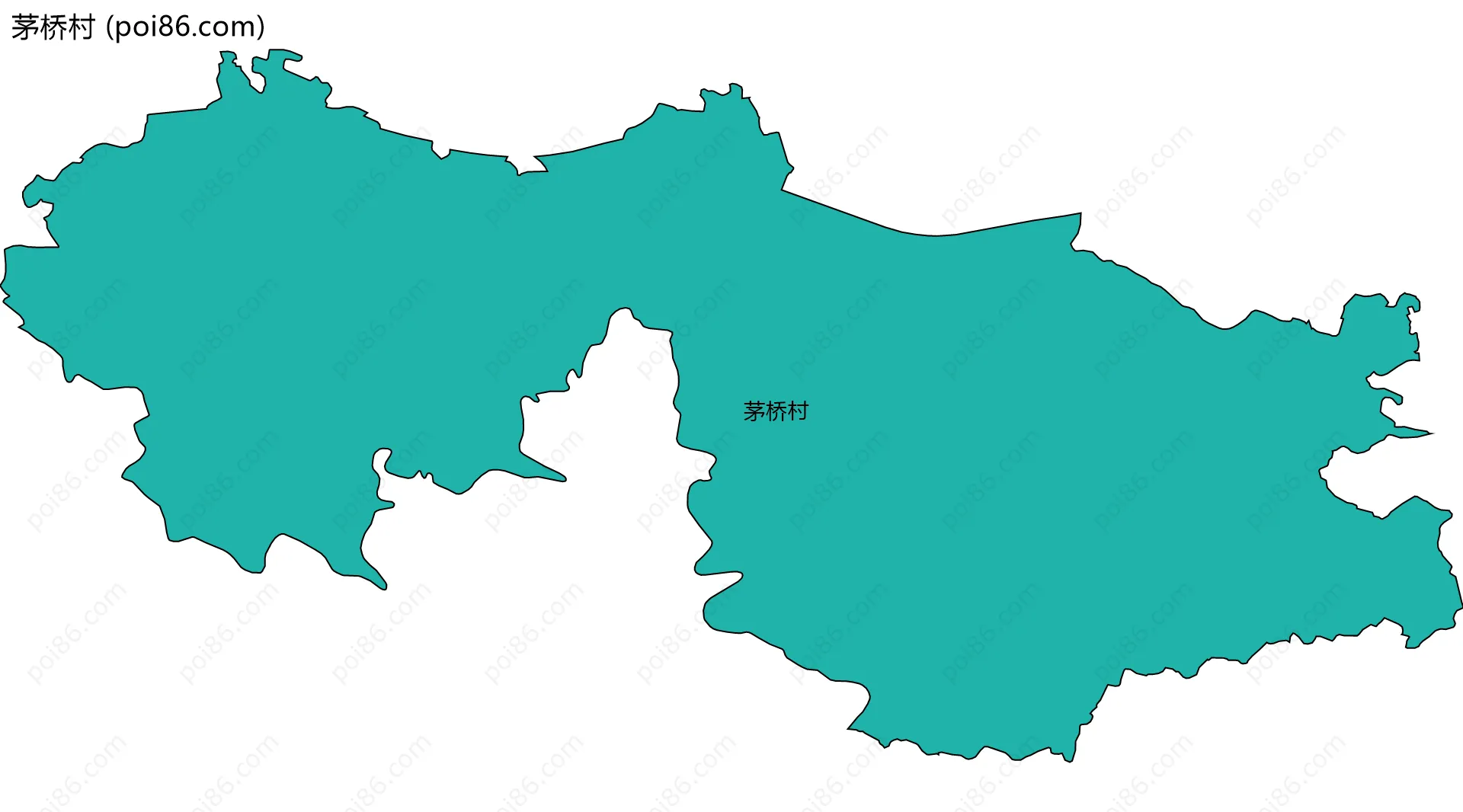 茅桥村边界地图